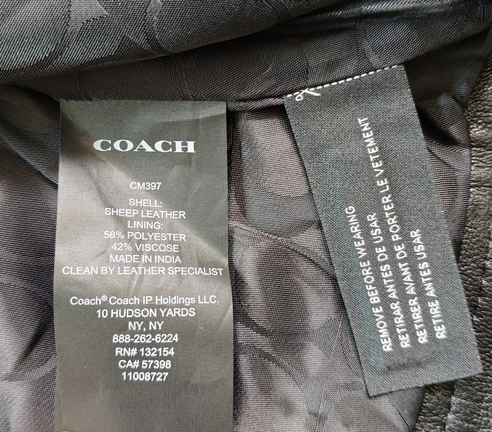 Coach Coach Women's Heritage C Snap Front Shrunken Jacket FTP 1017 Size S / US 4 / IT 40 - 9 Thumbnail