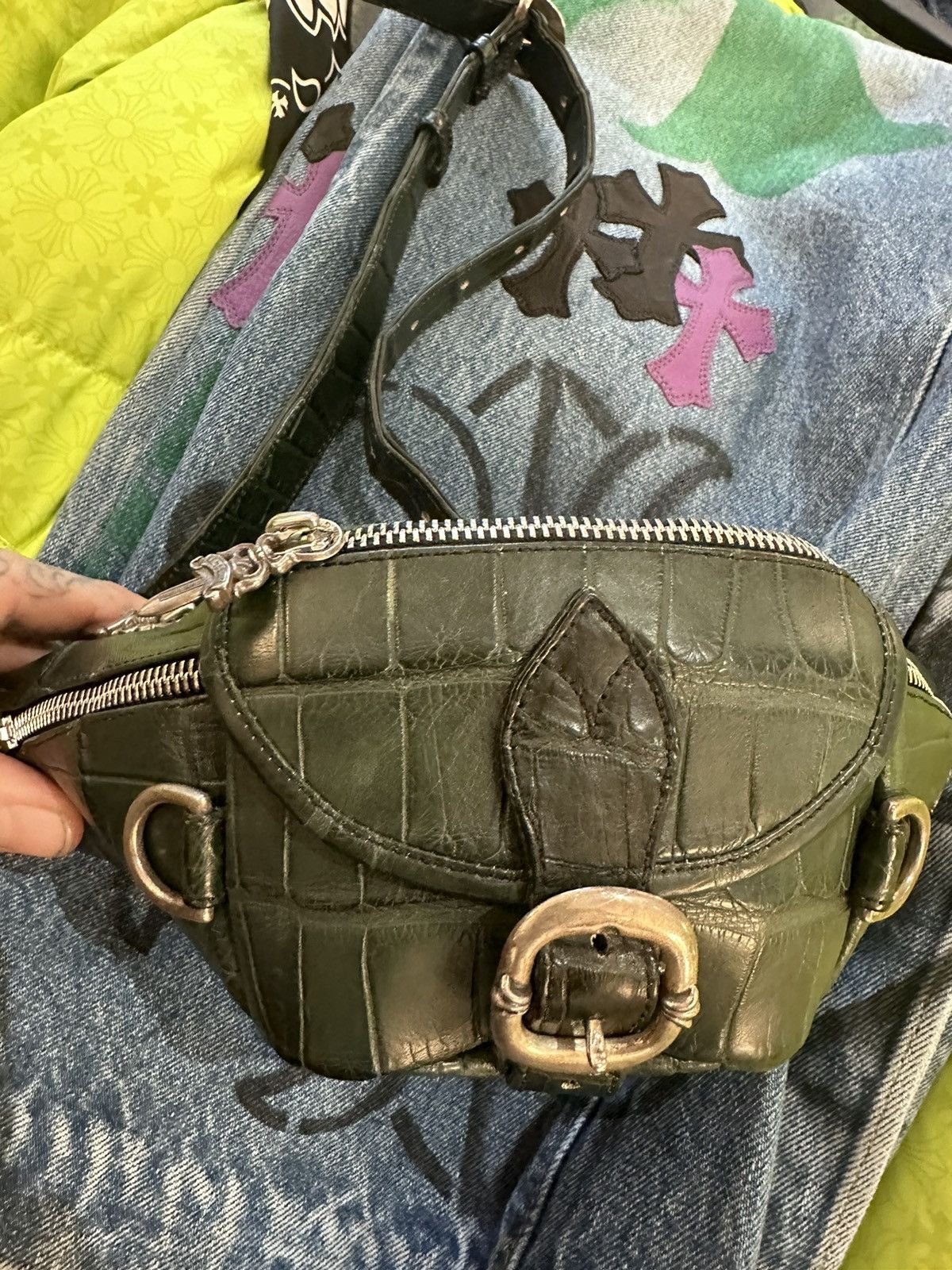 Chrome Hearts CHROME HEARTS ALLIGATOR CROC BAG 4GSELLER Size ONE SIZE - 18 Thumbnail