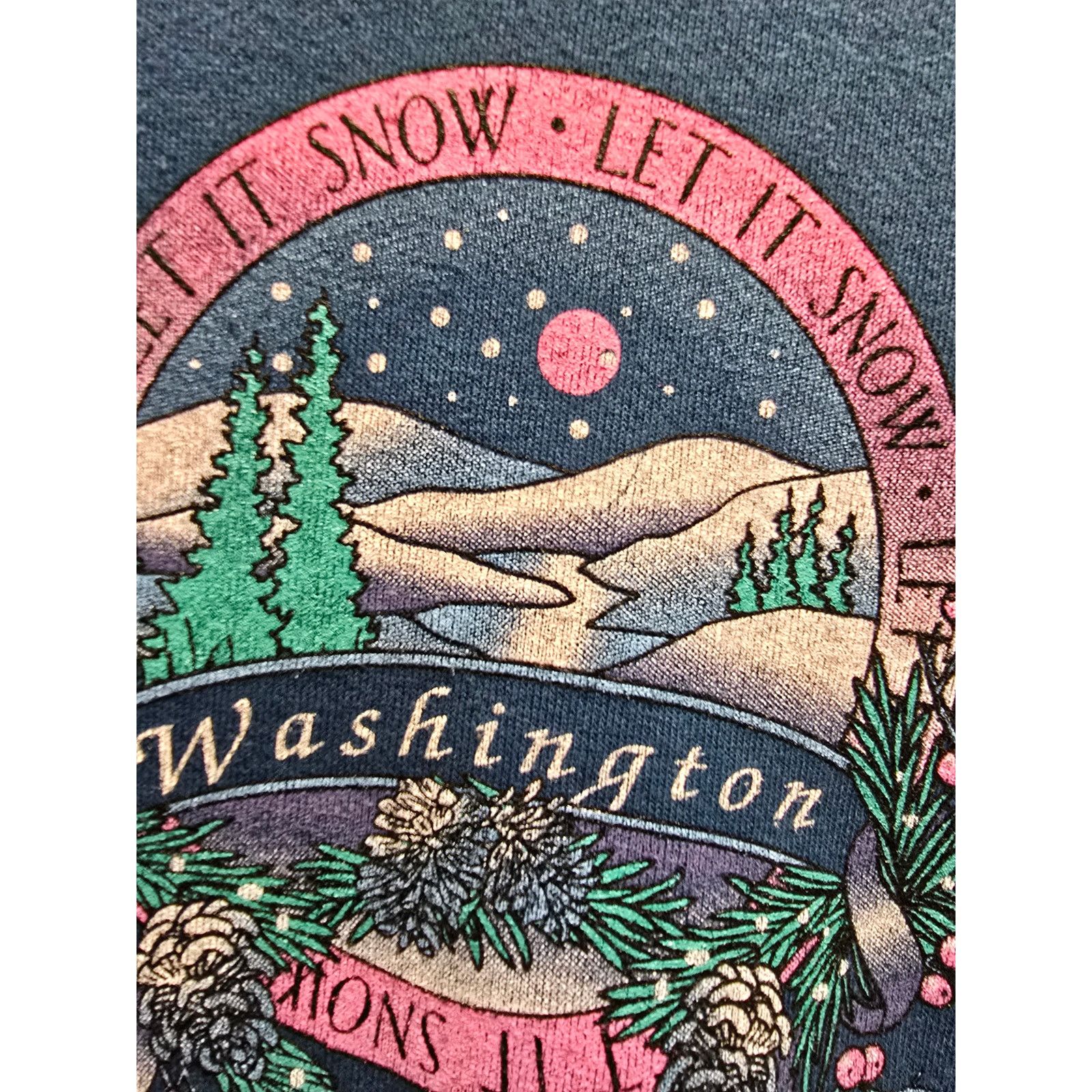 Vintage Vintage Washington Crewneck Sweatshirt Let It Snow 90s XL Size US XL / EU 56 / 4 - 3 Thumbnail