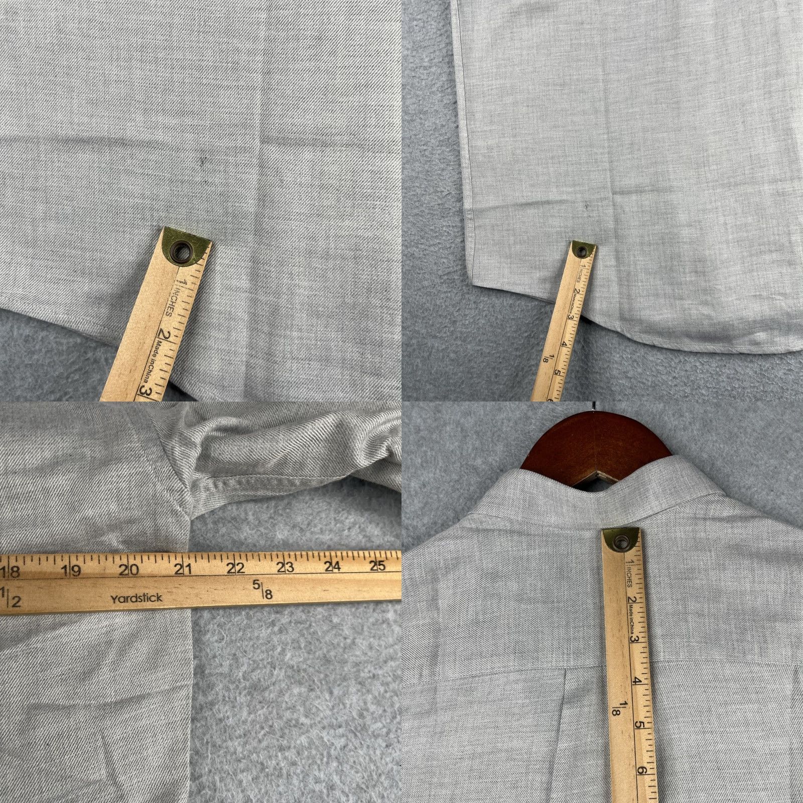 Zanella Zanella Shirt Button-Up Long Sleeve Mens Small Gray Heather Pocket Casual Classic Designer Vintage: No Size US S / EU 44-46 / 1 - 8 Thumbnail