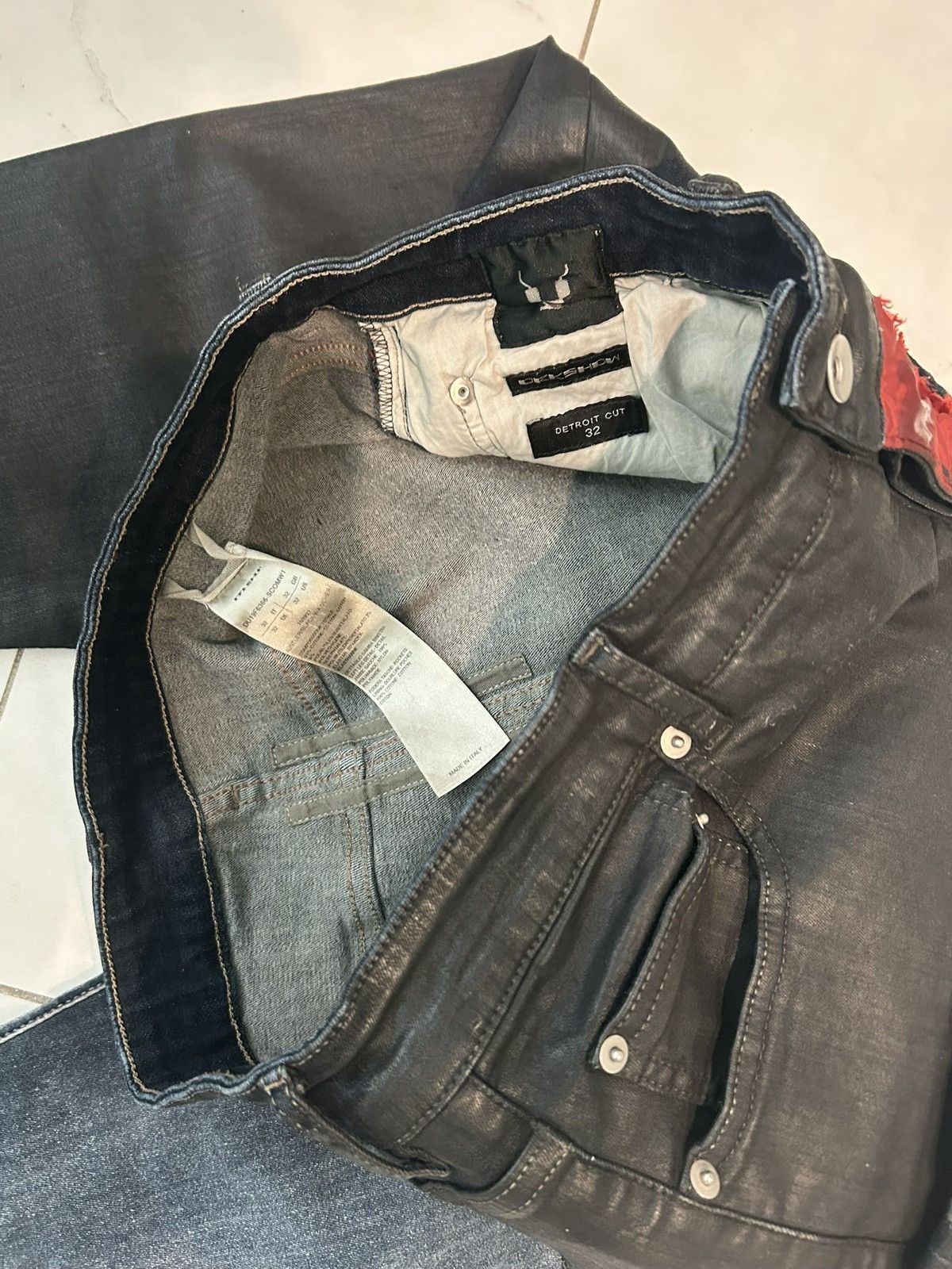 Rick Owens Rick Owens fw19 “Babel” split detriot cut Size US 32 / EU 48 - 5 Thumbnail