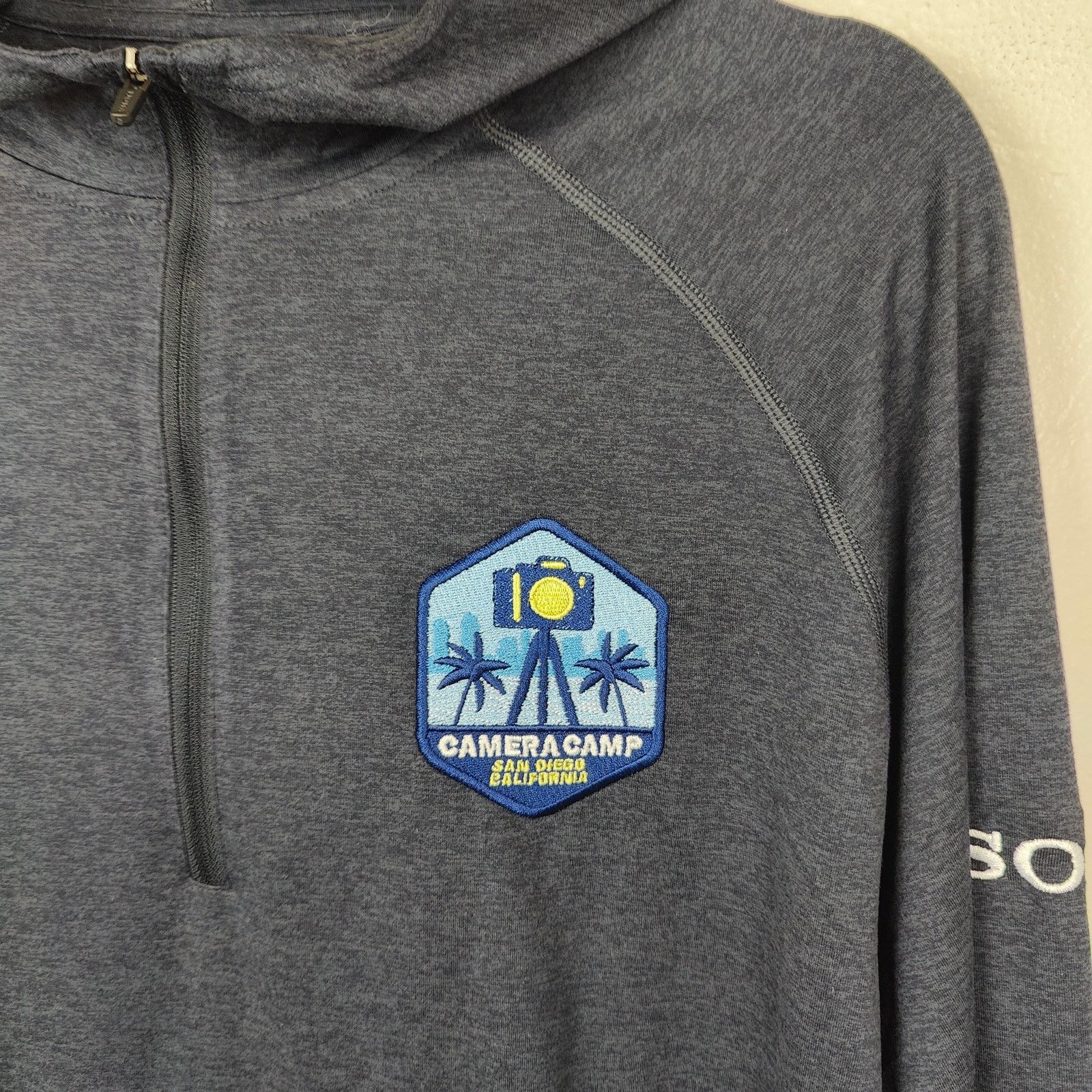Vuori Vuori Ponto Performance 1/2 Zip Hoodie Medium Blue Heather Size US M / EU 48-50 / 2 - 2 Thumbnail