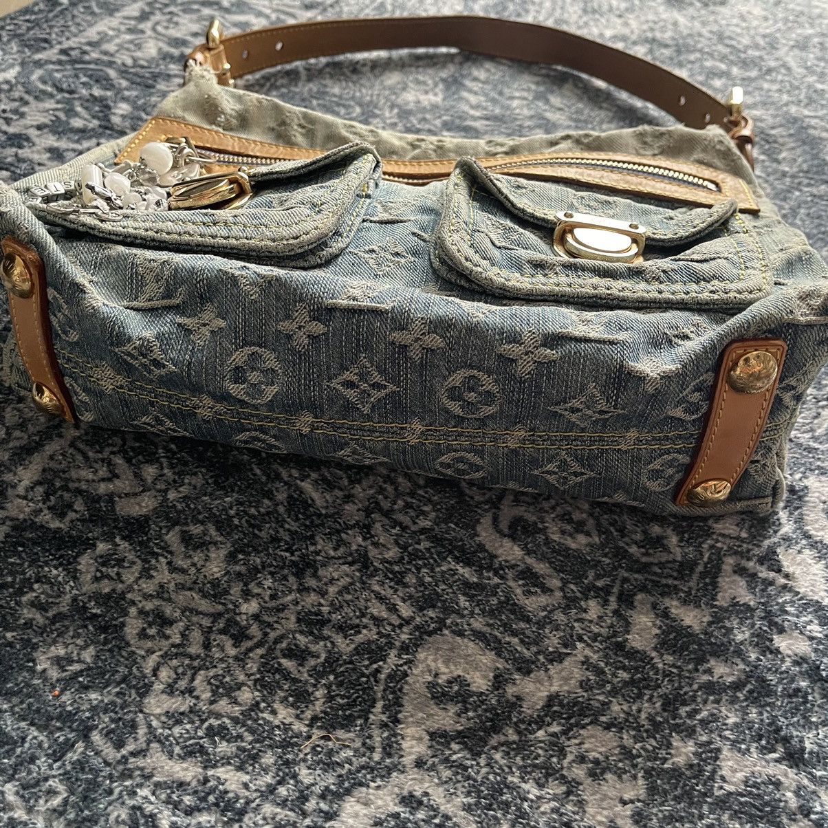 Louis Vuitton × Vintage Louis Vuitton Baggy PM Monogram Denim Shoulder Bag Size ONE SIZE - 8 Thumbnail