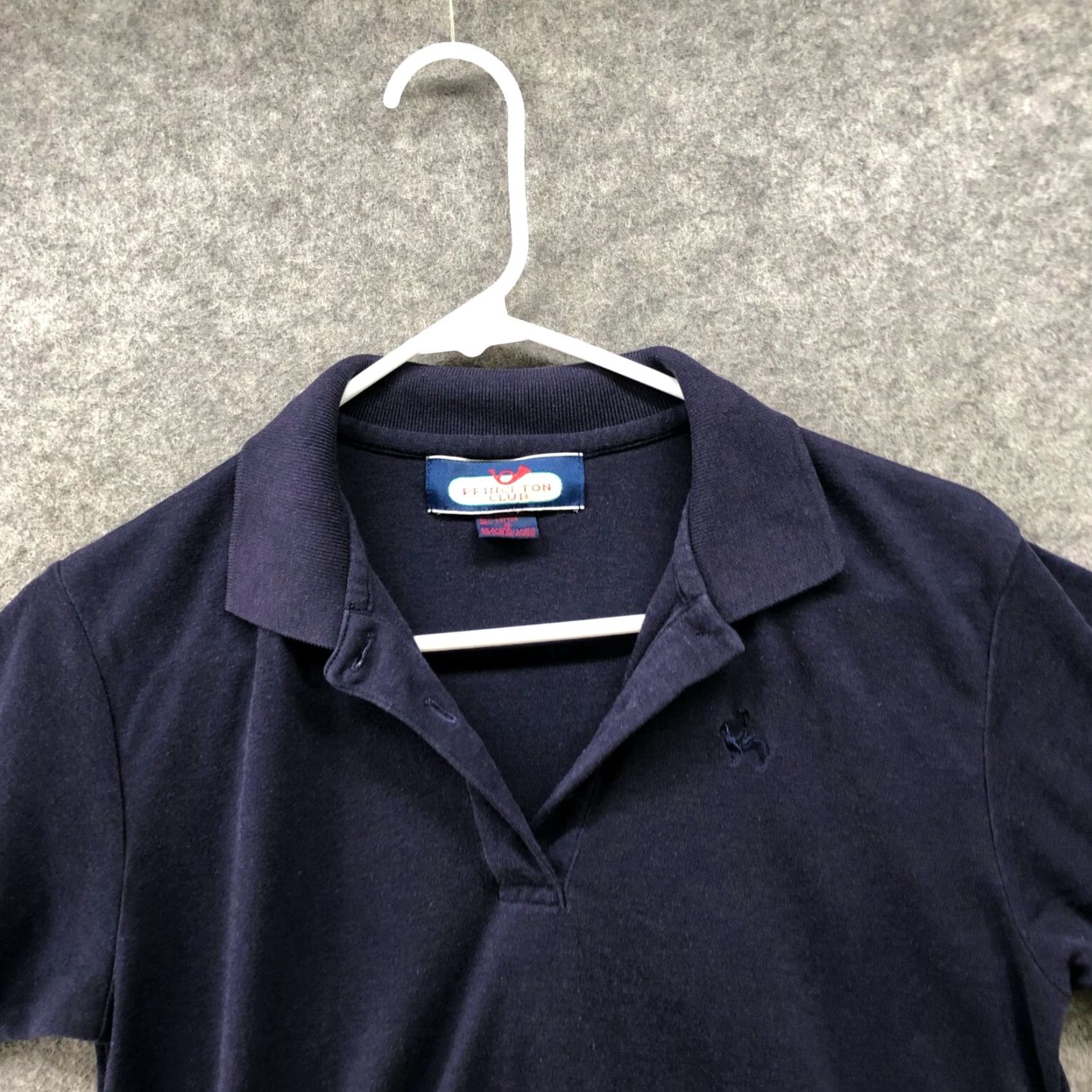 Vintage VINTAGE Princeton Club Polo Shirt Womens S Navy Blue Short Sleeve Preppy Shirt 90s Accessories Embroidered Womens S Size S / US 4 / IT 40 - 3 Thumbnail
