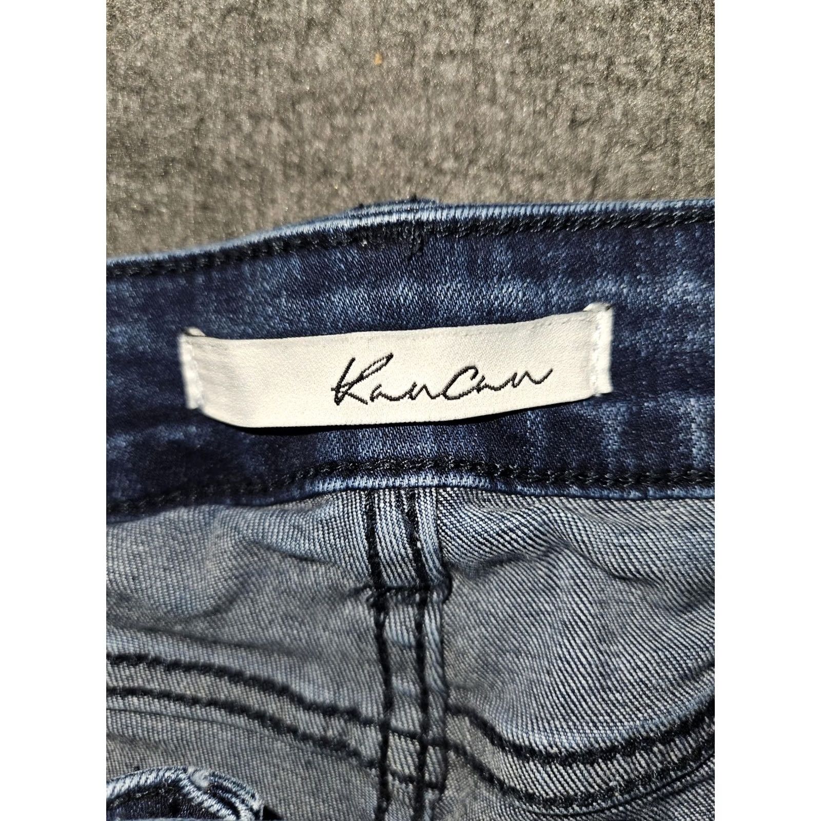 Vintage VINTAGE KanCan Shorts Womens 11/29 Denim Stretch Distressed Cutoff Frayed Hem KC6033D Jeans 2.5 in Inseam Boys? Size 32" / US 10 / IT 46 - 2 Thumbnail