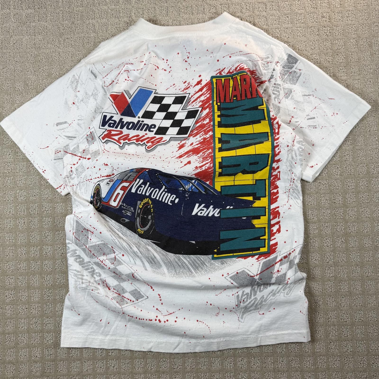 Other Vintage Mark Martin NASCAR All Over Print Tee USA M Size US M / EU 48-50 / 2 - 7 Thumbnail