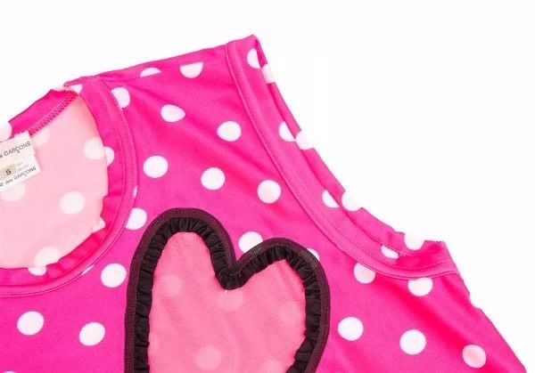 Comme des Garcons Comme Des Garcons Pink Vintage See-Through Love Vest Top Size S / US 4 / IT 40 - 6 Thumbnail