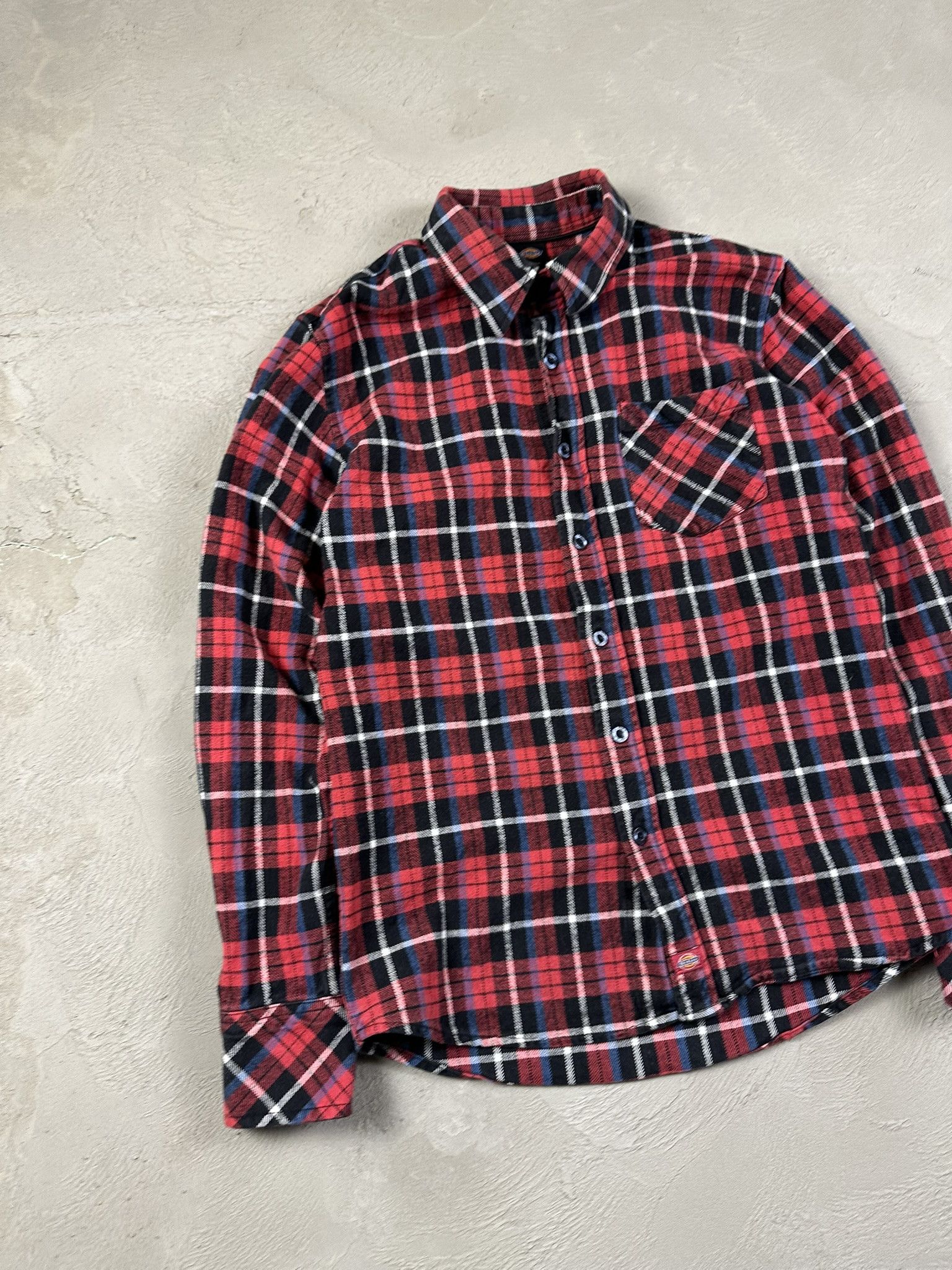 Dickies Vintage Y2k Dickies Flannel Checked Button Up Shirt Size US S / EU 44-46 / 1 - 2 Thumbnail