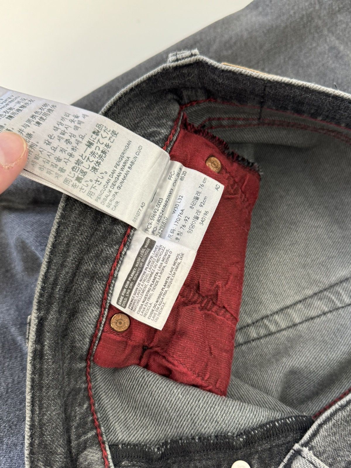 Levi's Levi’s Pants 501 Y2K style rare Gray Size US 30 / EU 46 - 12 Thumbnail