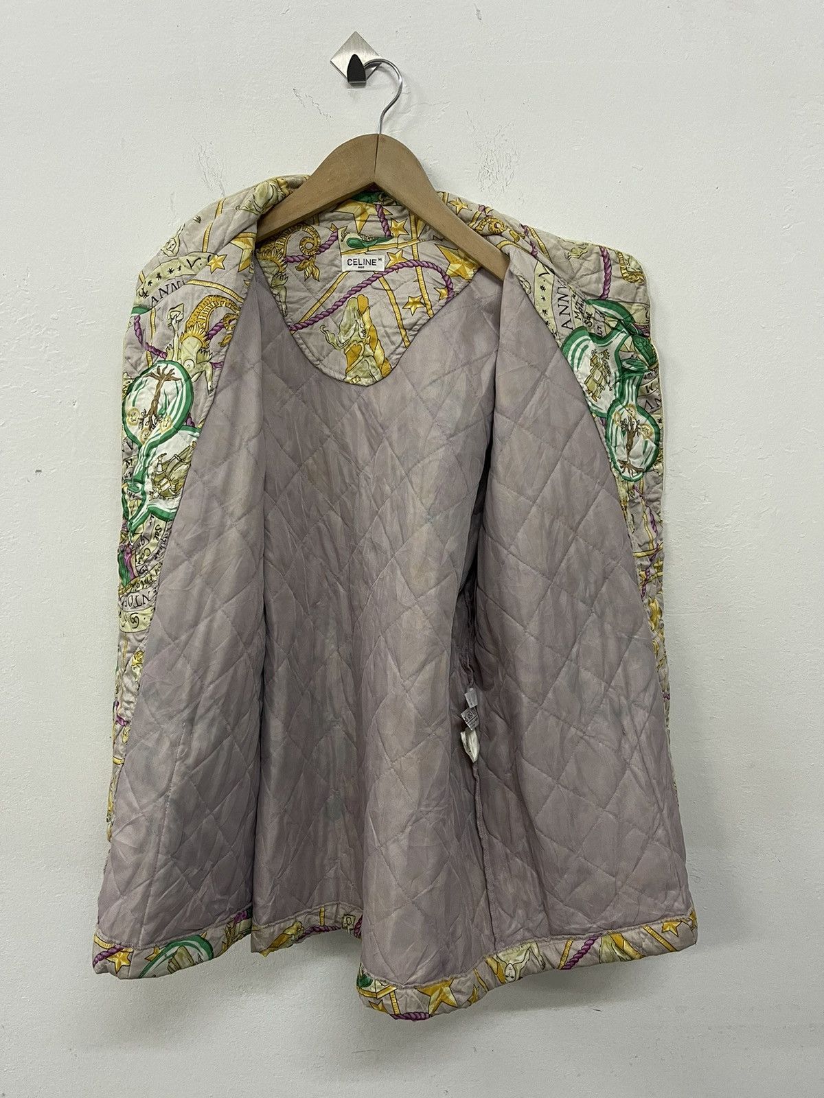 Celine × Vintage Vintage celine fullprint quilted jacket Size M / US 6-8 / IT 42-44 - 14 Thumbnail