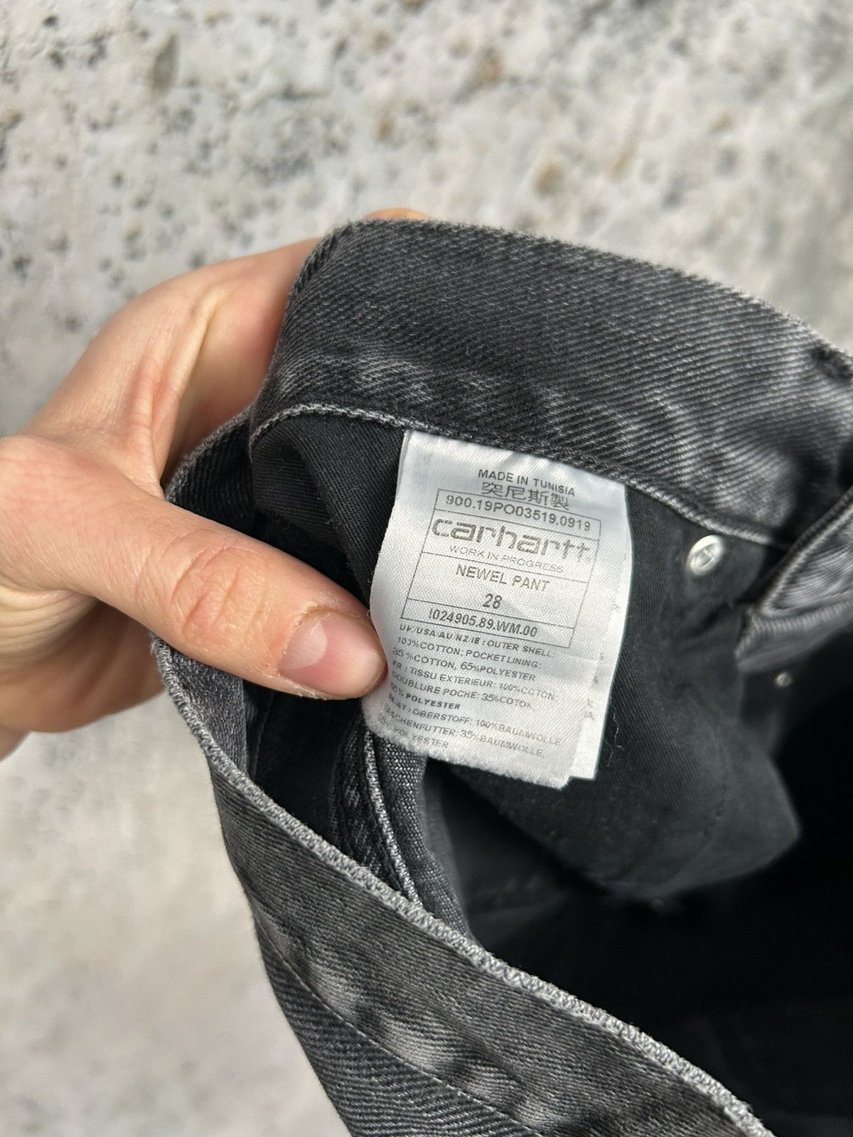 Carhartt Carhartt WIP Newel Pant Washed Black Denim Jeans Skate Size US 28 / EU 44 - 7 Thumbnail