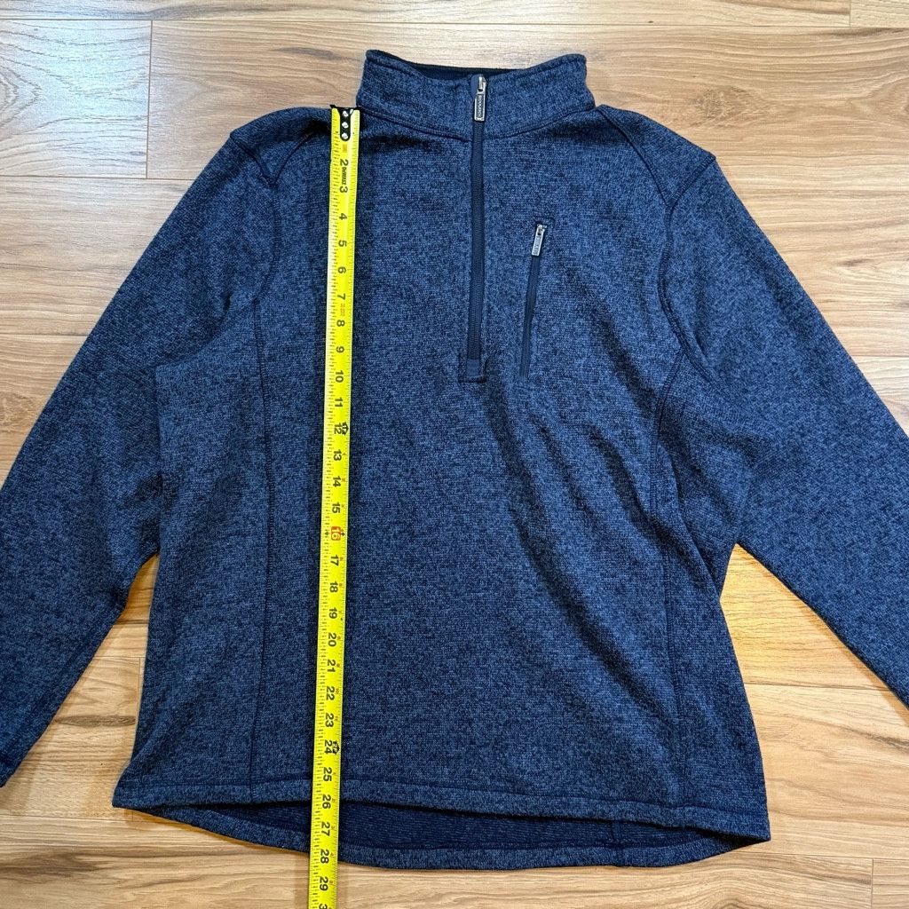 Woolrich Woolen Mills Woolrich XL Navy Quarter Zip Fleece Pullover Size US XL / EU 56 / 4 - 5 Thumbnail
