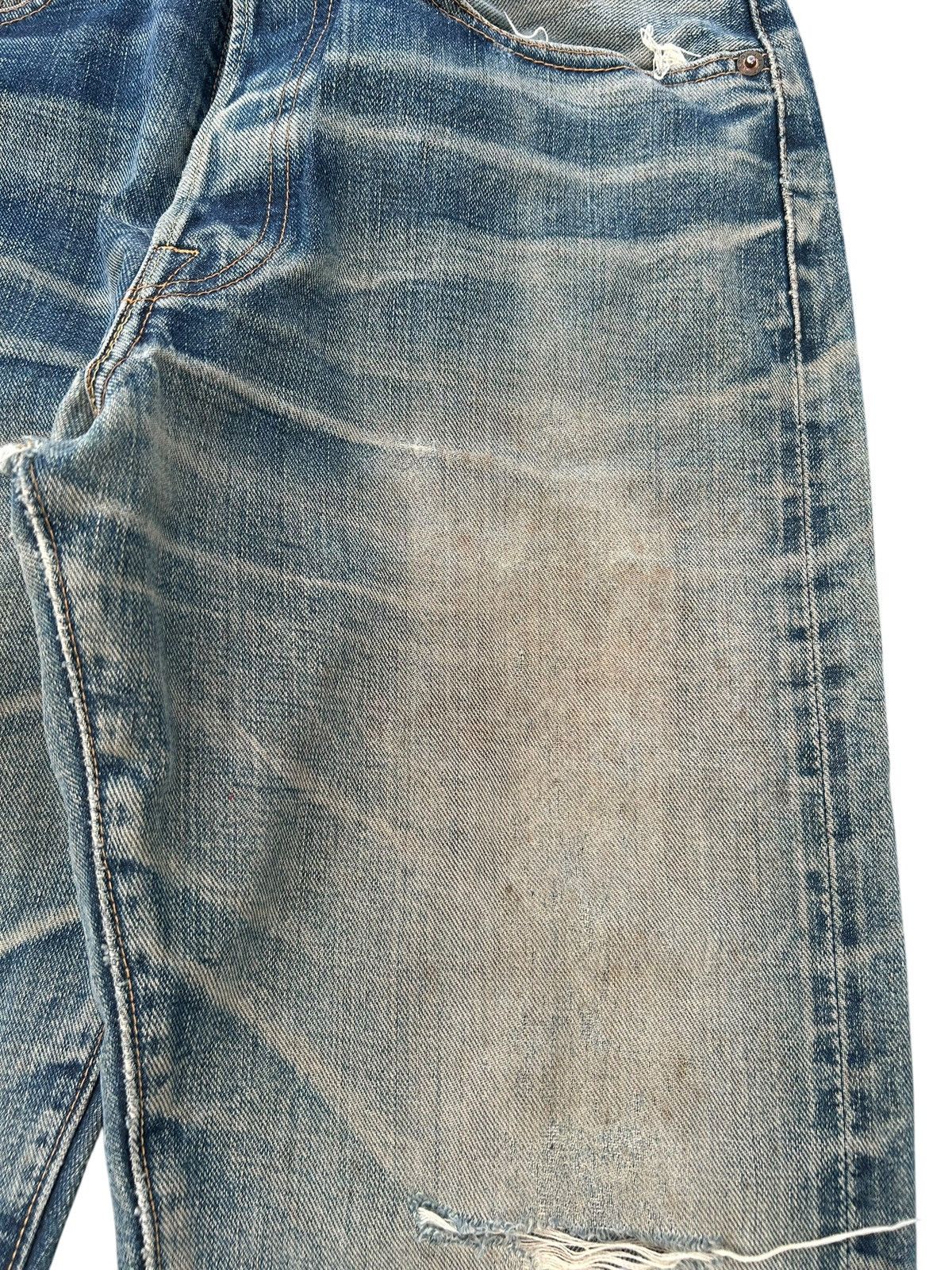 Japanese Brand × Kapital × Vintage SugarCane Selvedge Distressed Vtg Denim Jeans Size US 29 - 5 Thumbnail