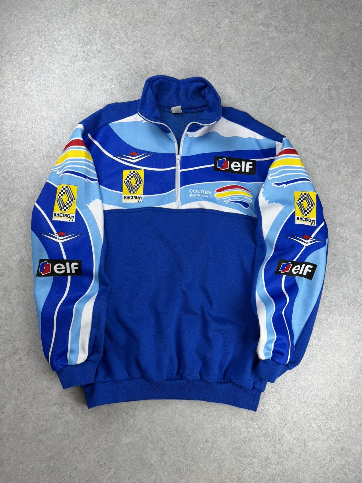 Other Vintage Renault F1 Racing Elf Formula 1 Sweatshirt Pullover Size US XXL / EU 58 / 5 - 1 Thumbnail