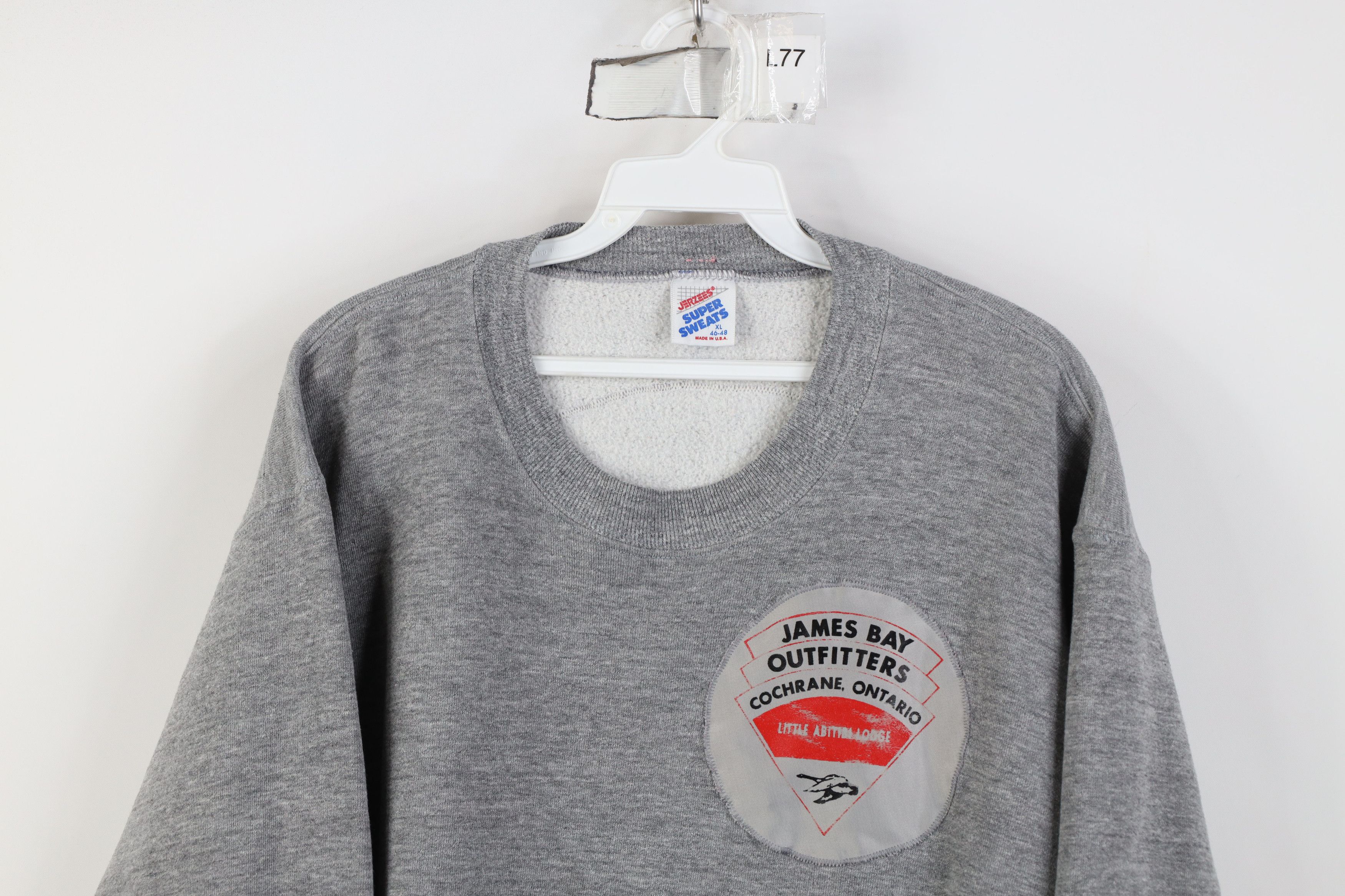 Vintage Vintage 90s James Bay Outfitters Crewneck Sweatshirt Gray Size US XL / EU 56 / 4 - 2 Thumbnail