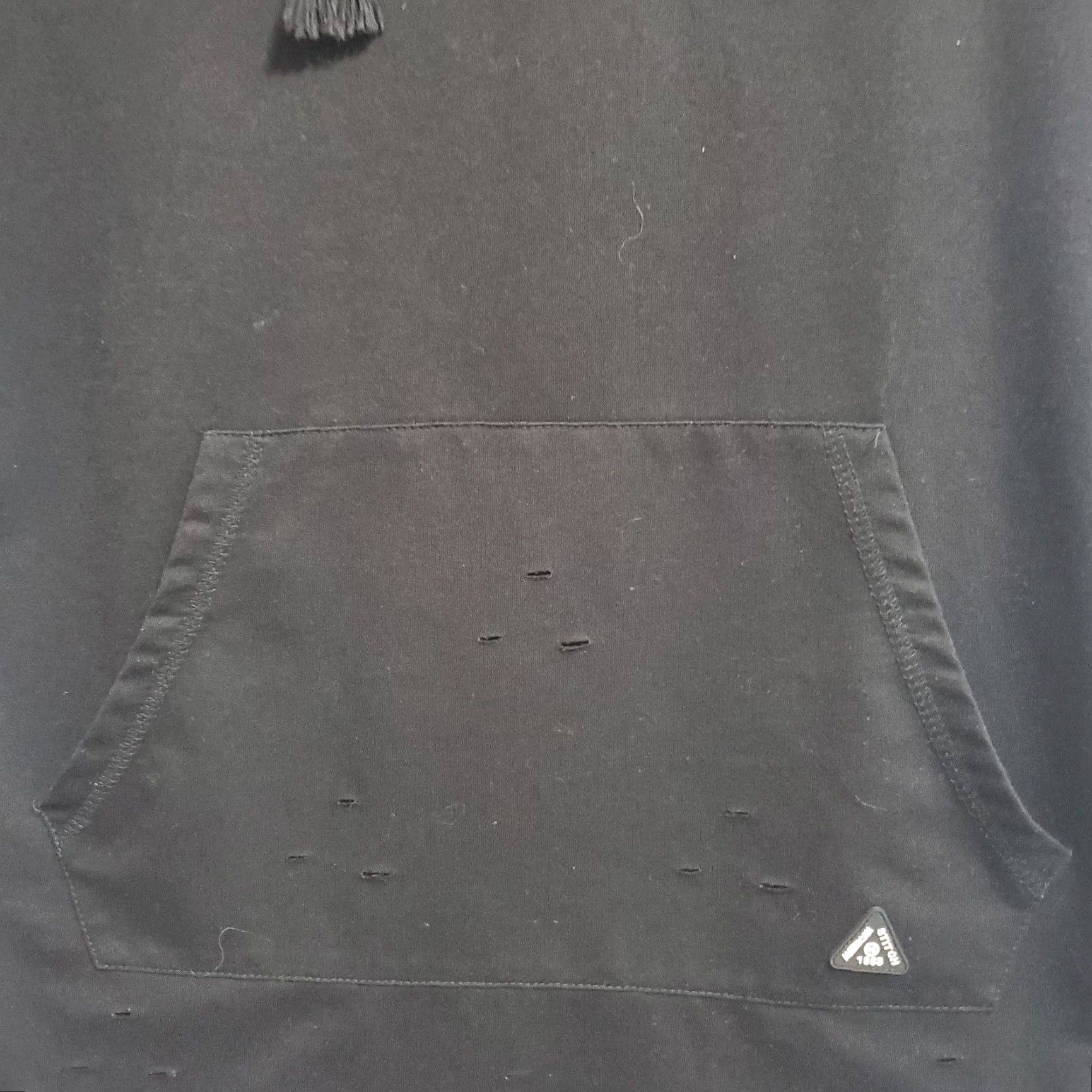 Vintage American Stitch 1983 Hooded Shirt Mens M Black Razor Cut Short Sleeve Distressed Size US M / EU 48-50 / 2 - 6 Thumbnail