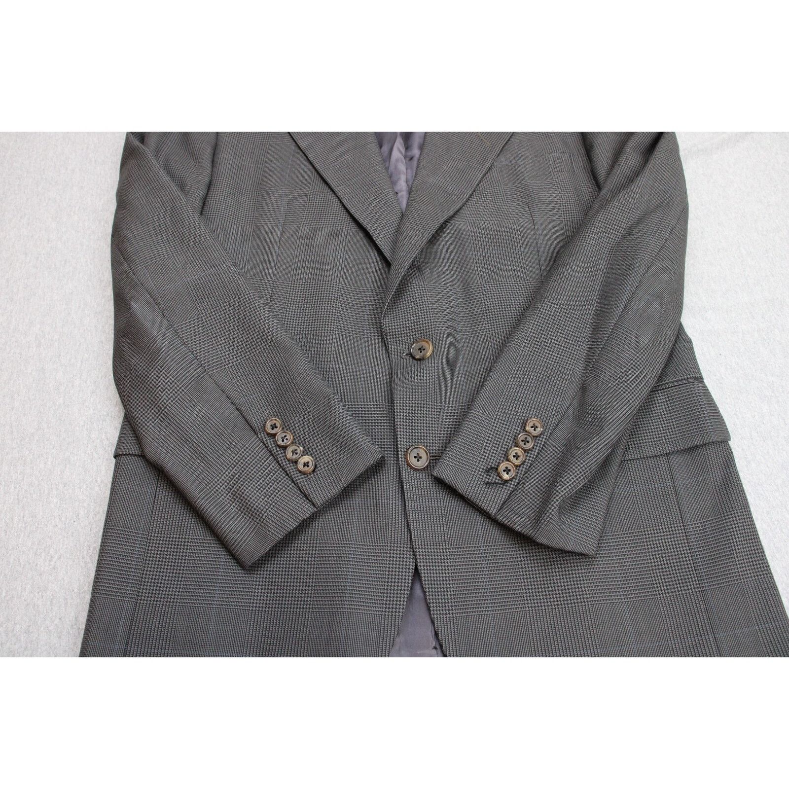 Hickey Freeman Hickey Freeman Blazer Men 40S Gray 100% Wool Size 40S - 7 Thumbnail
