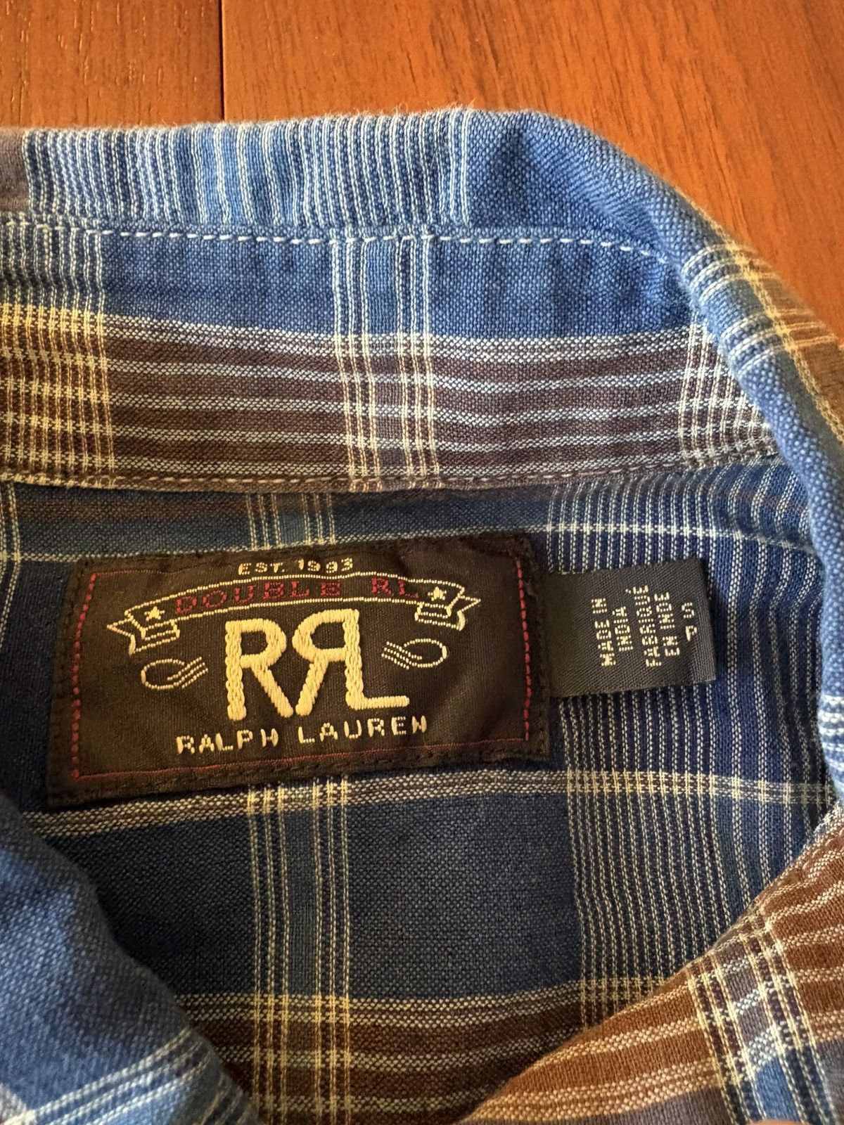 RRL Ralph Lauren RRL DOUBLE RL RALPH LAUREN JACQUARD SHIRT SMALL Size US S / EU 44-46 / 1 - 3 Thumbnail
