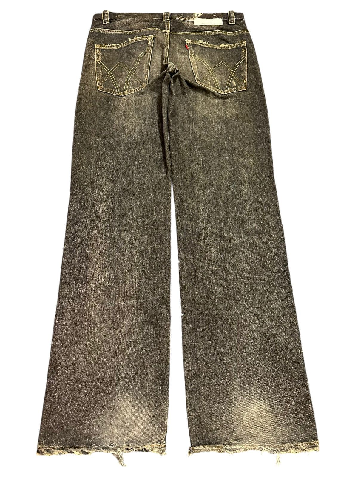 JNCO Vintage Japanese Brand Mud Faded Wash Style Loose Jeans Size US 34 / EU 50 - 2 Thumbnail