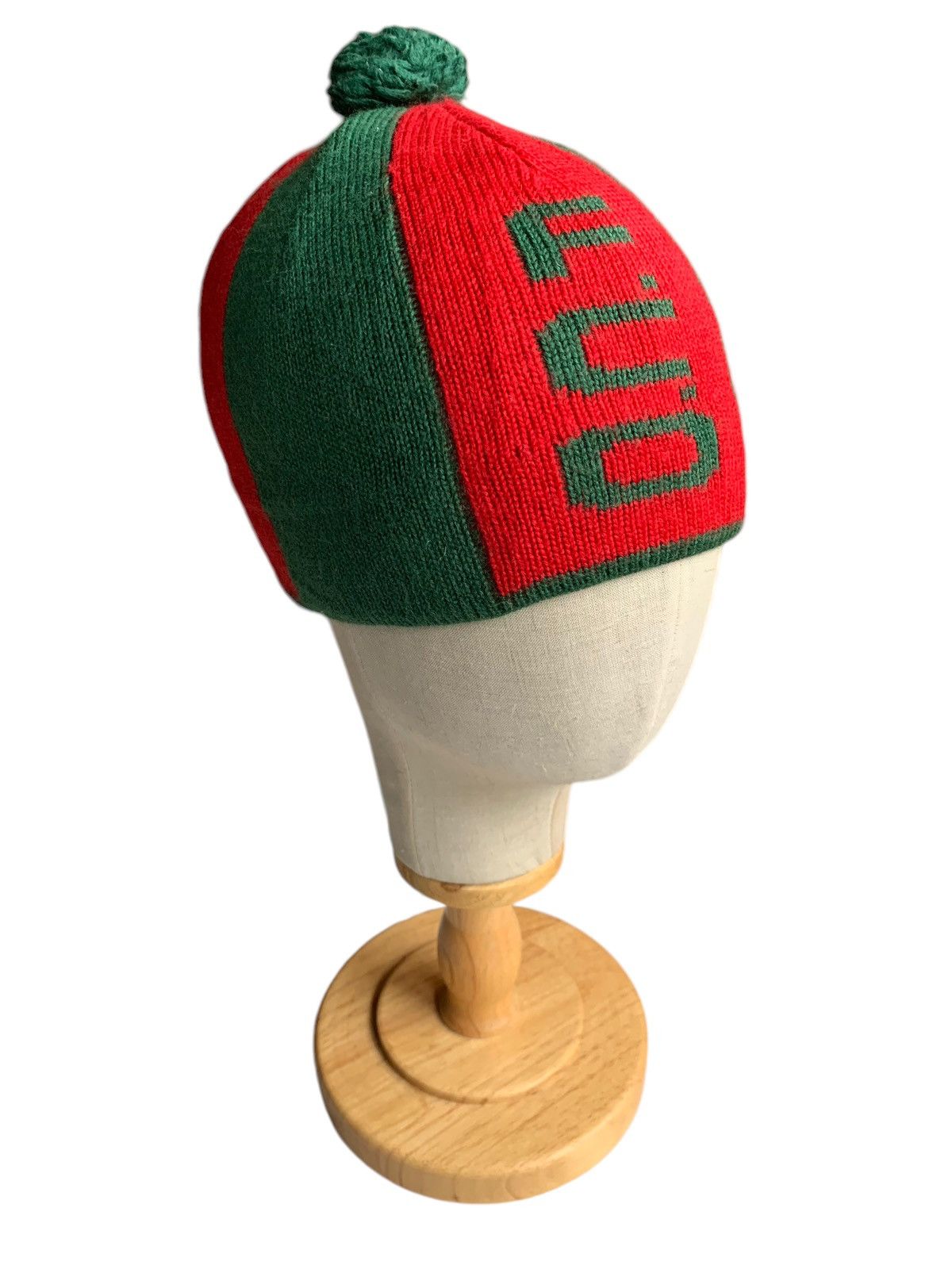 Japanese Brand × Kapital × Vintage F.C.O Red And Green Colour Winter Sessions Beanie Hats Size ONE SIZE - 1 Thumbnail