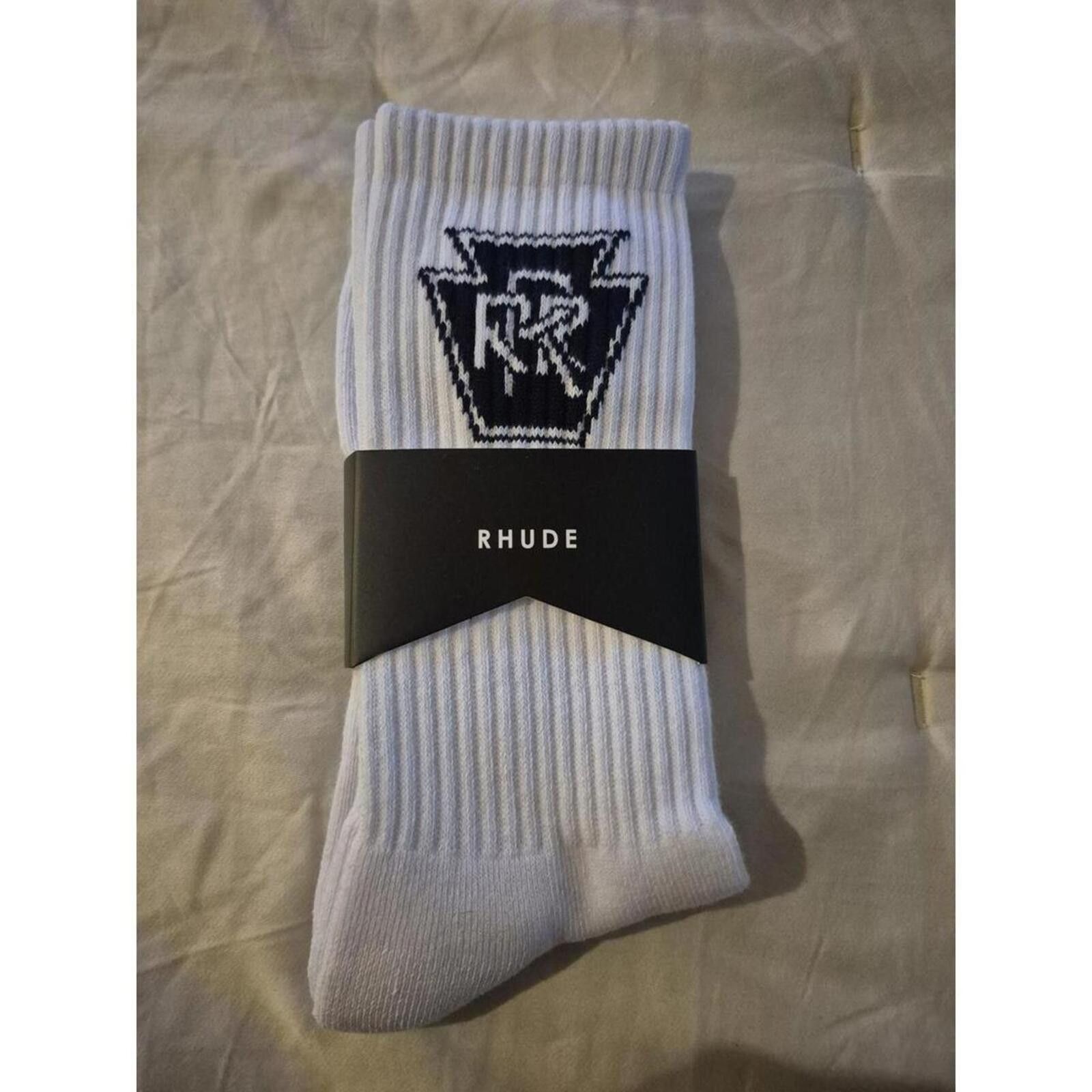 Rhude Rhude Black Triple R Logo Socks Size ONE SIZE - 1 Thumbnail