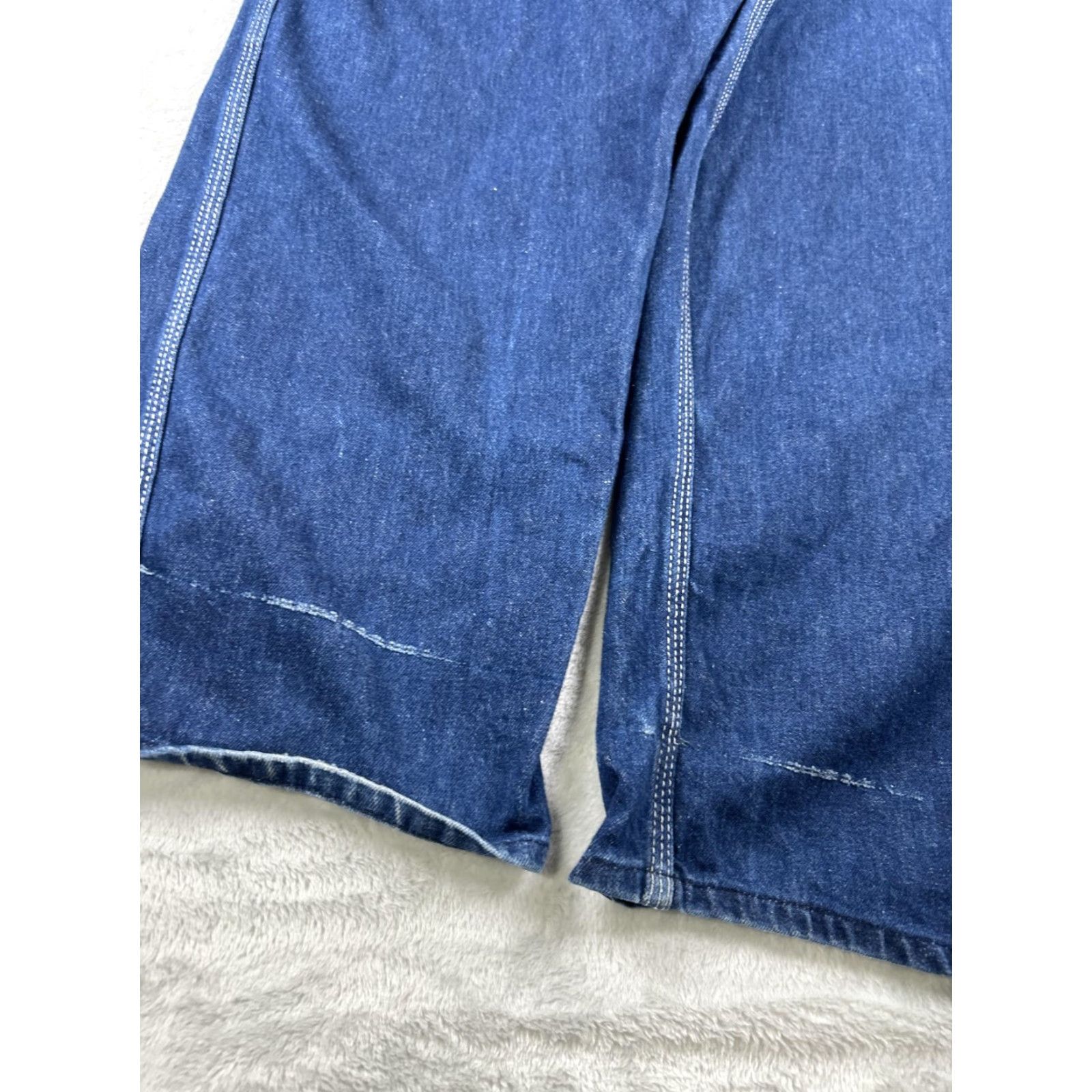 Vintage VINTAGE Key Jeans Mens 41x29 Denim Carpenter Workwear Utility Pockets Blue 60s Size US 41 - 6 Thumbnail