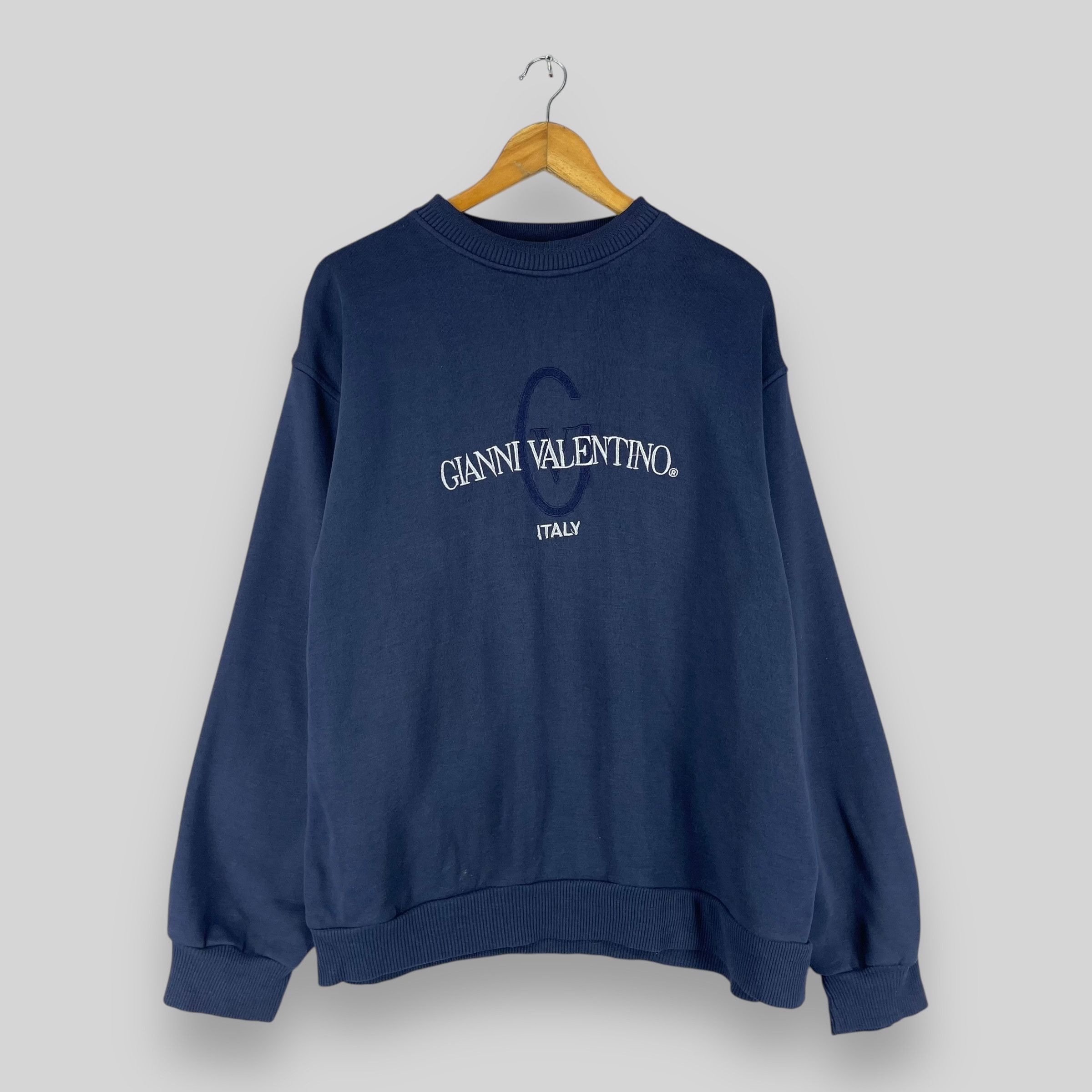 Vintage GIANNI VALETINO Spellout Embroidery Sweatshirt