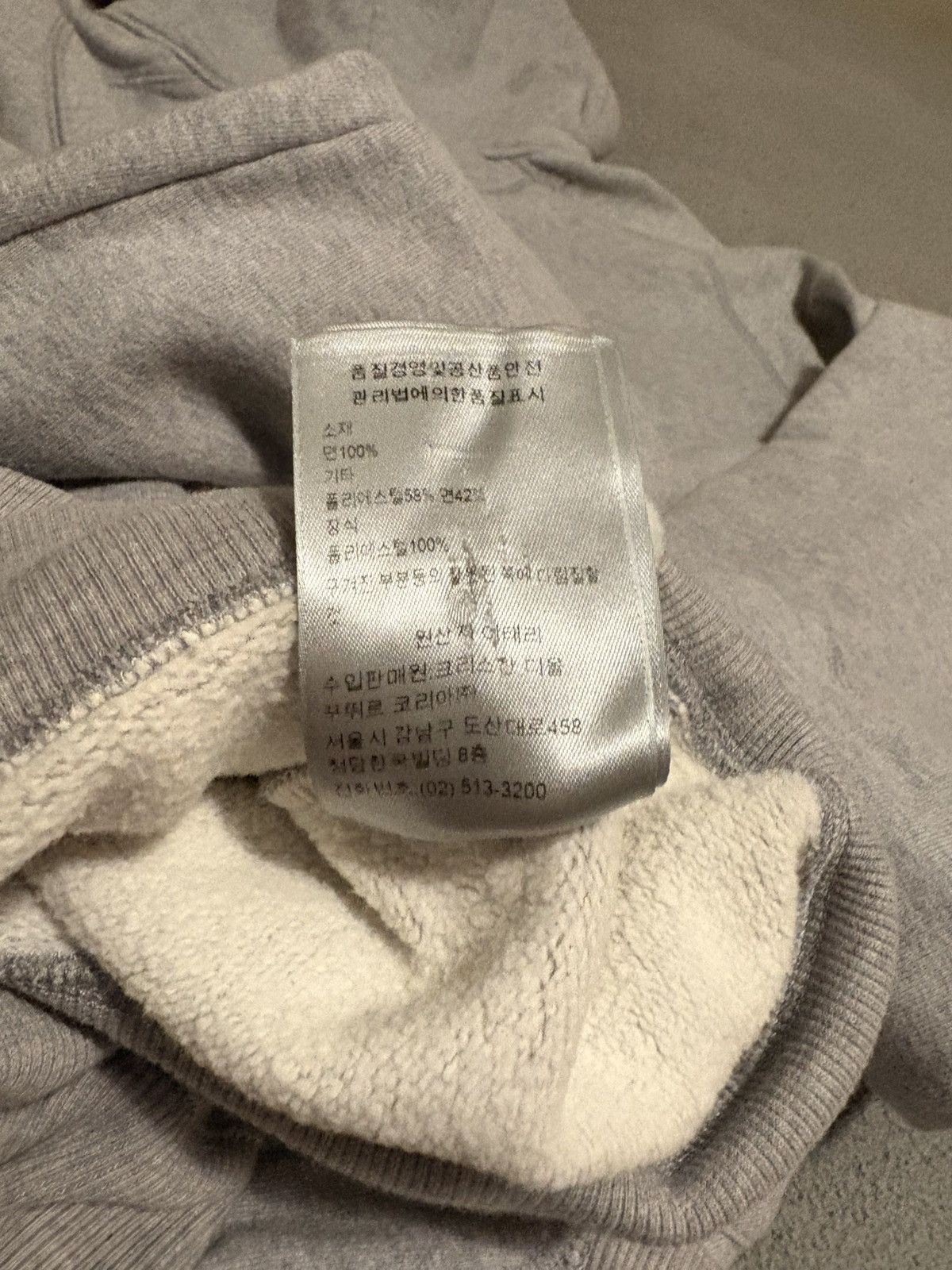 Dior DIOR Heather Gray Mens Hoodie with Logo Patch XXS Size US XXS / EU 40 - 9 Thumbnail