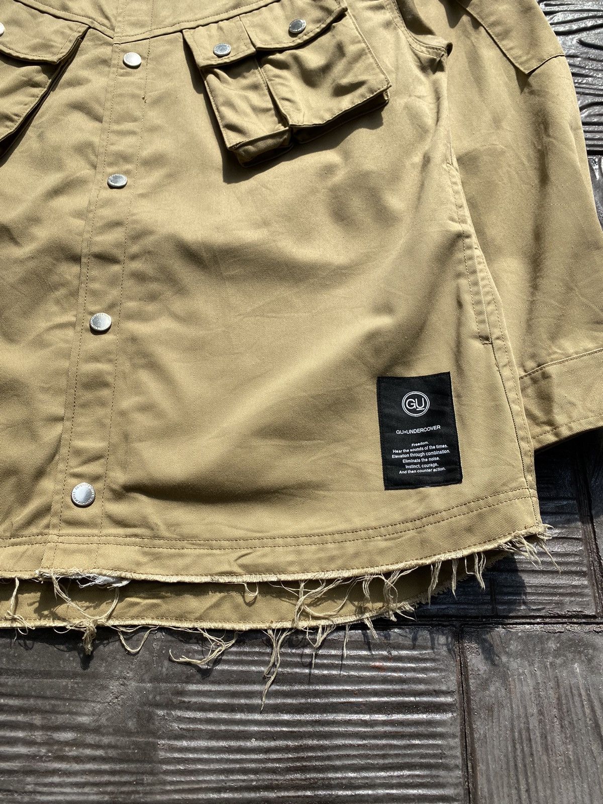 GU × Undercover F/W21 GU x UNDERCOVER Military Field Distressing Jacket Size US L / EU 52-54 / 3 - 12 Thumbnail