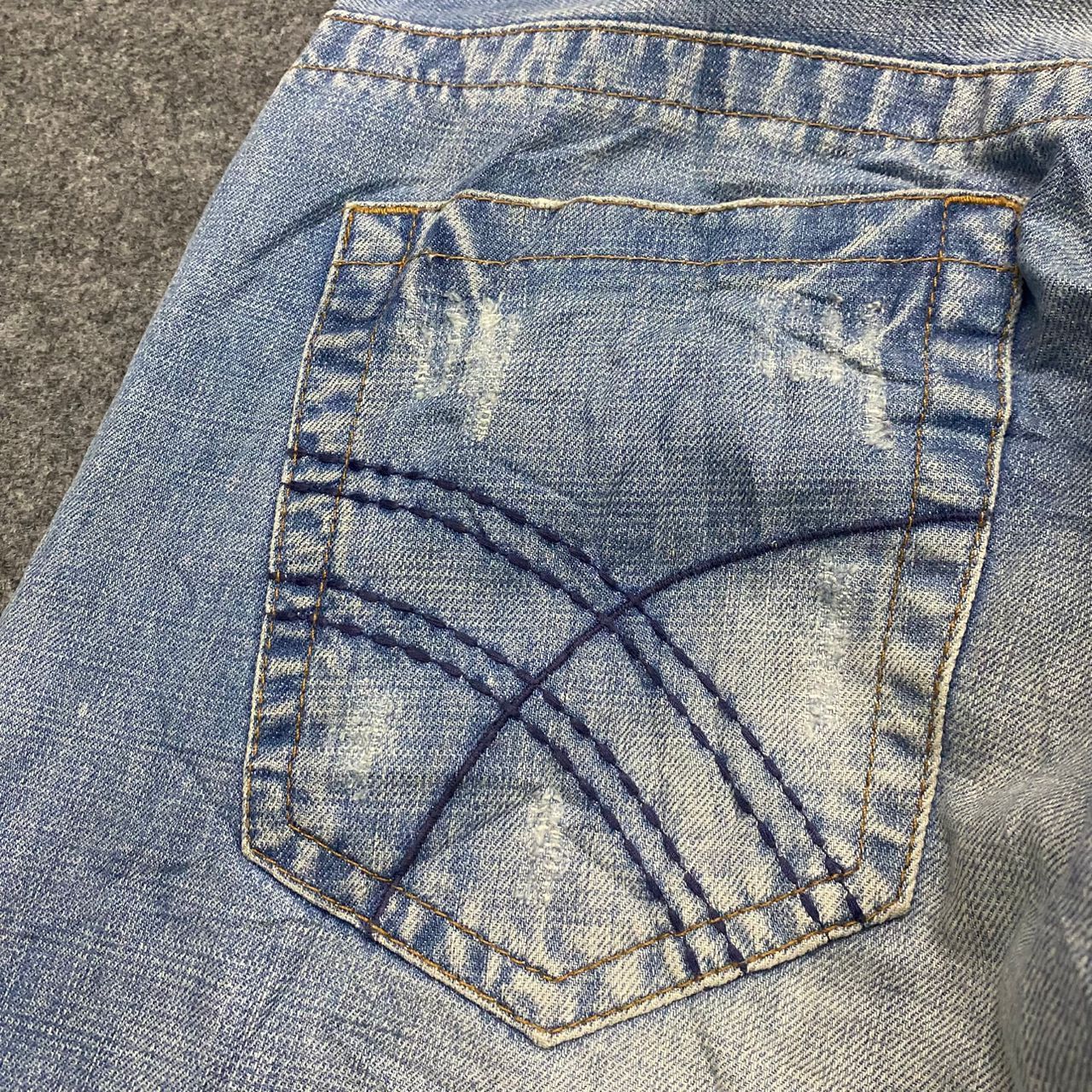 If Six Was Nine 💥Best Offer💥Vintage Pura mania Brazil Distressed Denim Size US 34 / EU 50 - 17 Thumbnail
