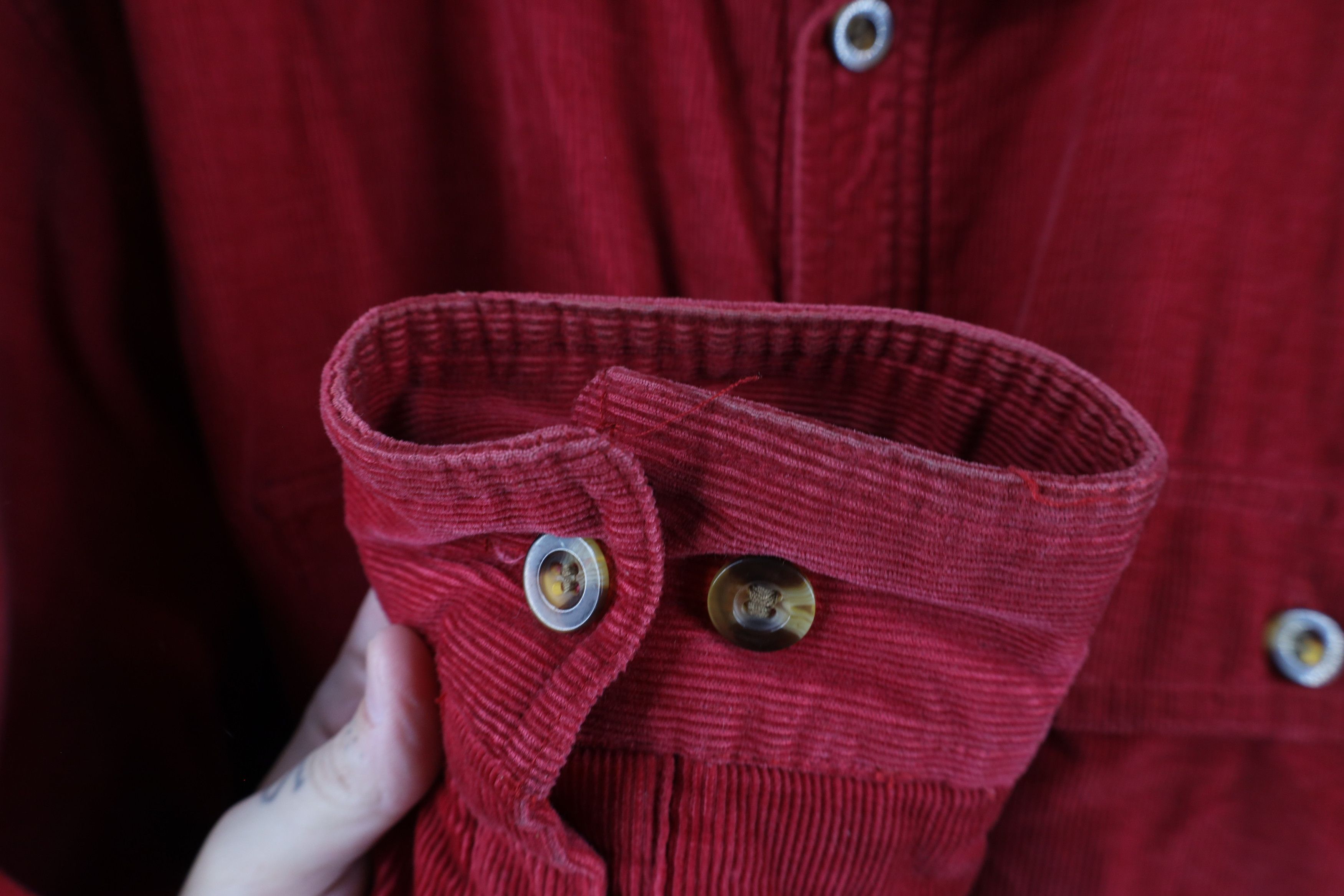 Vintage Vintage 90s Streetwear Lined Corduroy Shirt Jacket Jac Shirt Size US XL / EU 56 / 4 - 7 Thumbnail