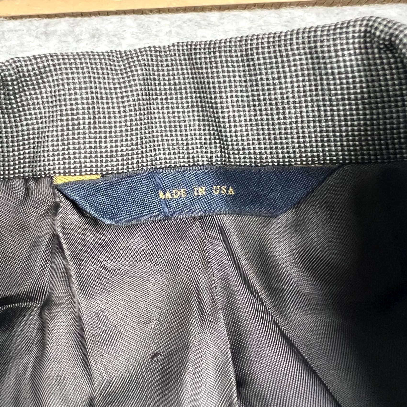 Brooks Brothers Brooks Brothers Loro Piana Wool Blazer 39R Mens Grey Suit Jacket Size 40R - 6 Thumbnail