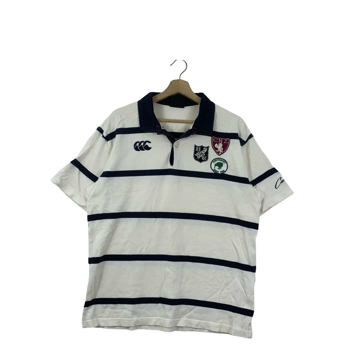 Canterbury of New Zealand CANTERBURY OF NEW ZEALAND Rugby Striped Tee Shirt Polo Top Size US L / EU 52-54 / 3 - 3 Thumbnail