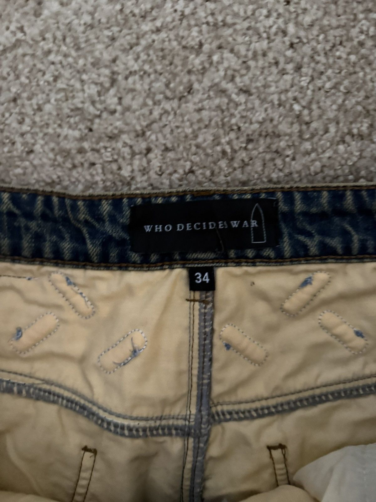 Who Decides War Who decides war thread plate denim Size US 34 / EU 50 - 5 Thumbnail