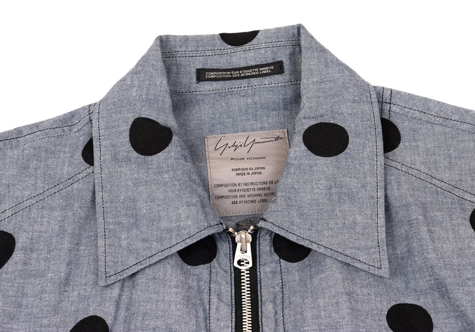 Yohji Yamamoto Yohji Yamamoto Cotton Dot Double Zip Jacket Size US M / EU 48-50 / 2 - 3 Thumbnail