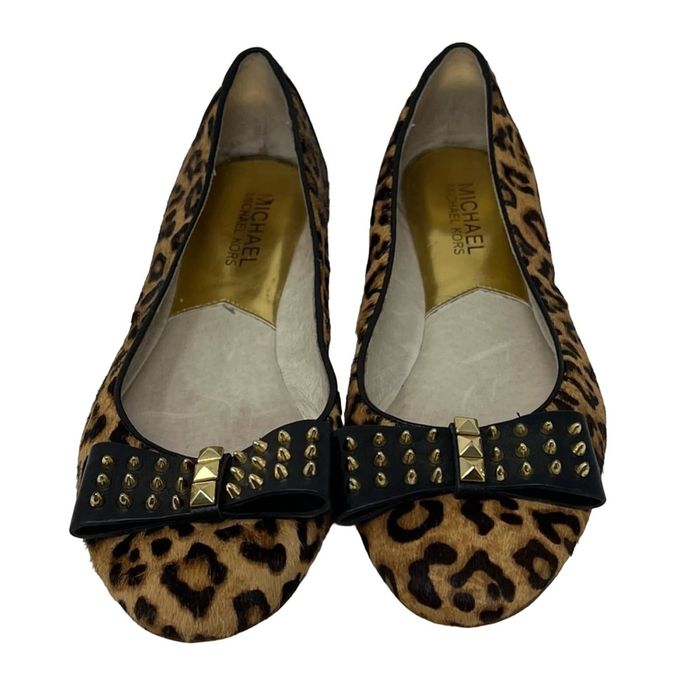 Mk best sale leopard flats