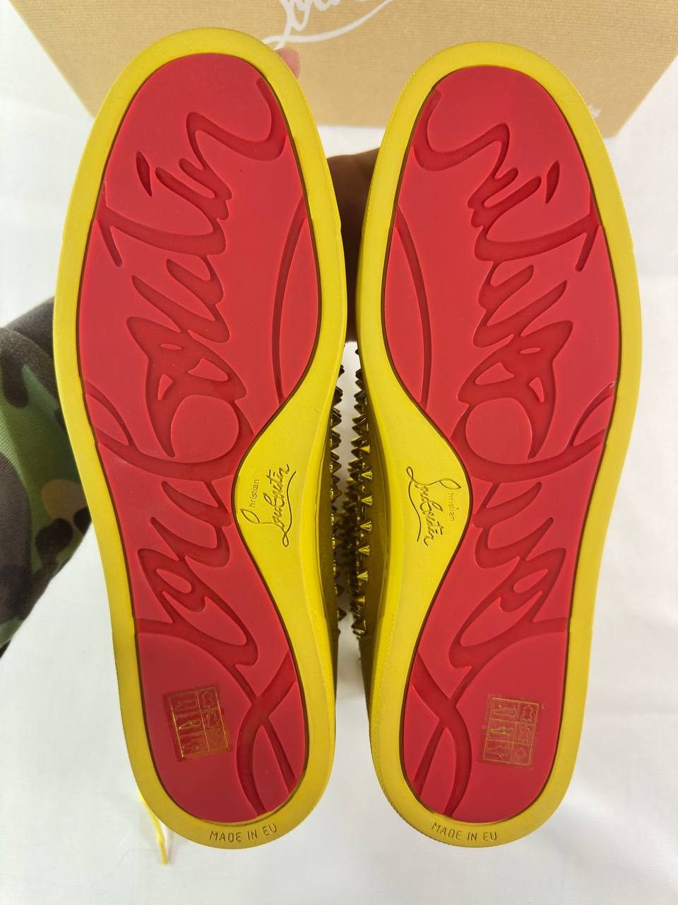 Christian Louboutin Christian Louboutin Louis Orlato Spikes Flat Sneakers Suede Size US 11 / EU 44 - 8 Thumbnail