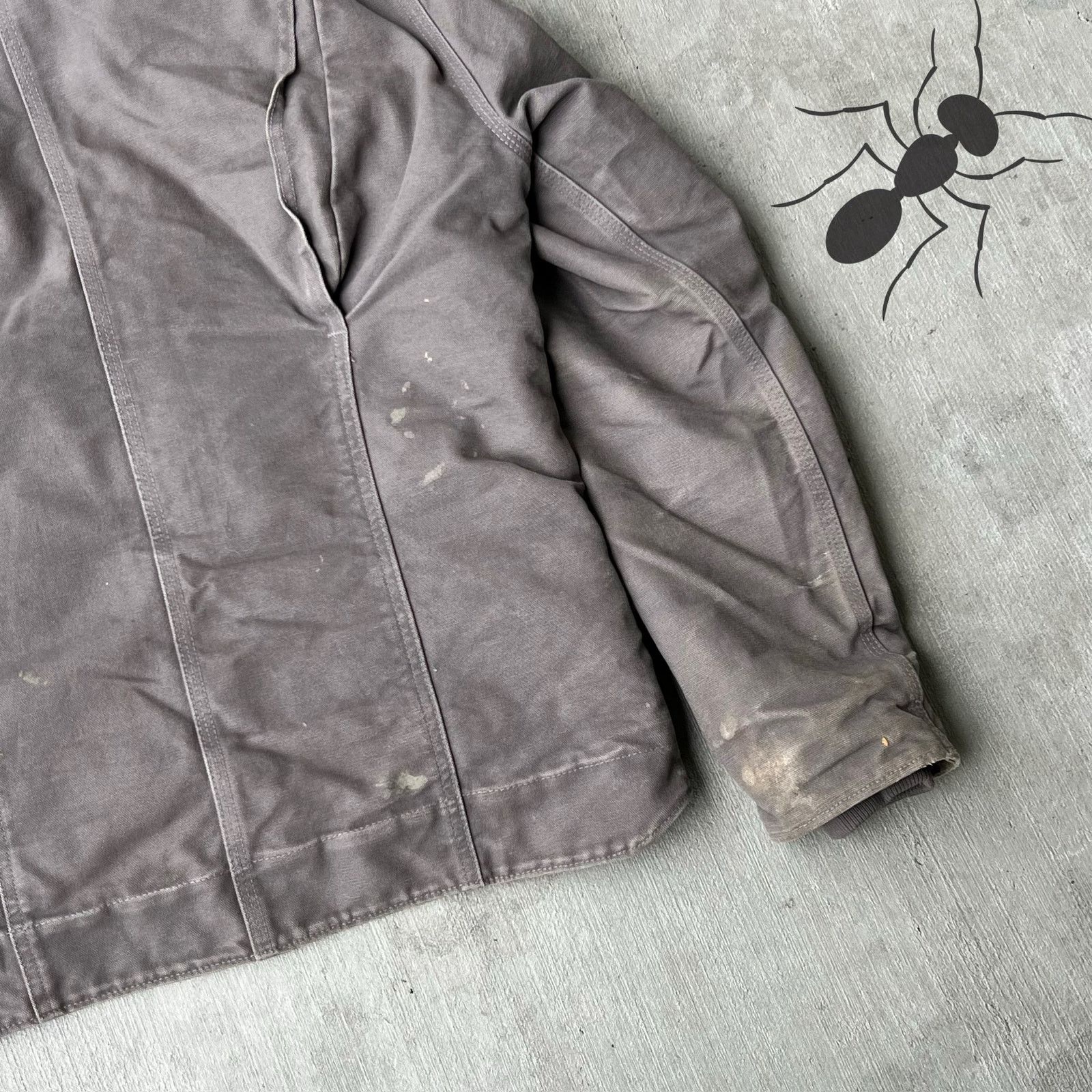 Carhartt × Vintage Carhartt WOMENS WJ141 gray hooded work wear jacket Size US S / EU 44-46 / 1 - 15 Thumbnail