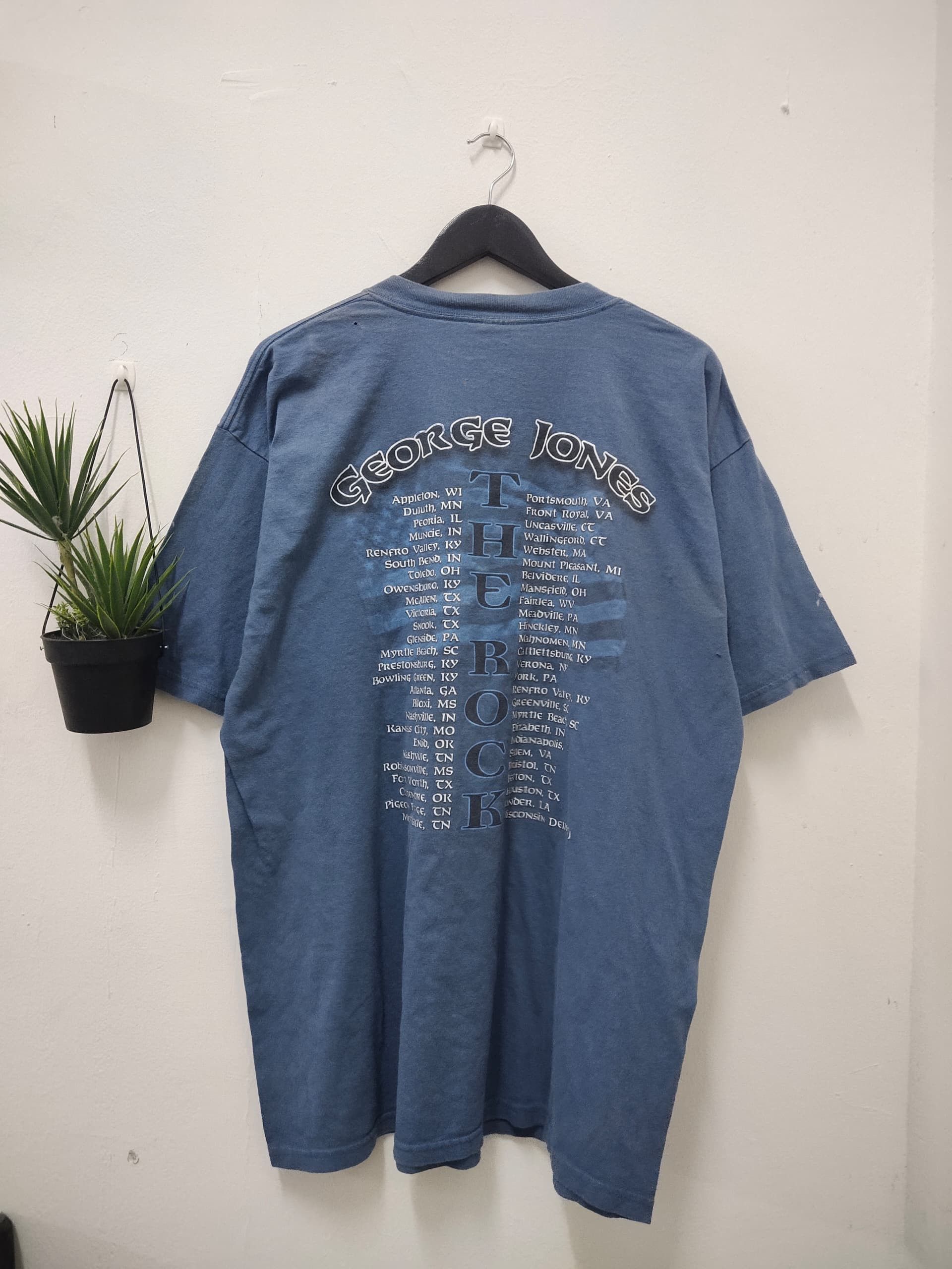 Band Tees Vintage George Jones Rock band t shirt tour Size US XL / EU 56 / 4 - 3 Thumbnail