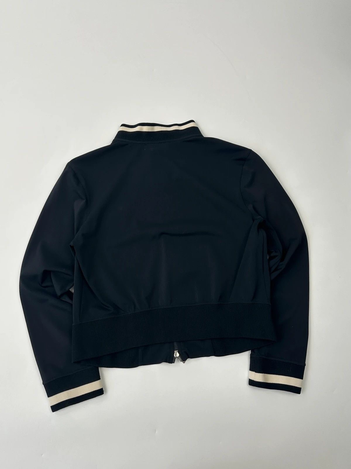 Prada Prada Sport SS2003 Dark Navy Crop Track Jacket Size M / US 6-8 / IT 42-44 - 4 Thumbnail