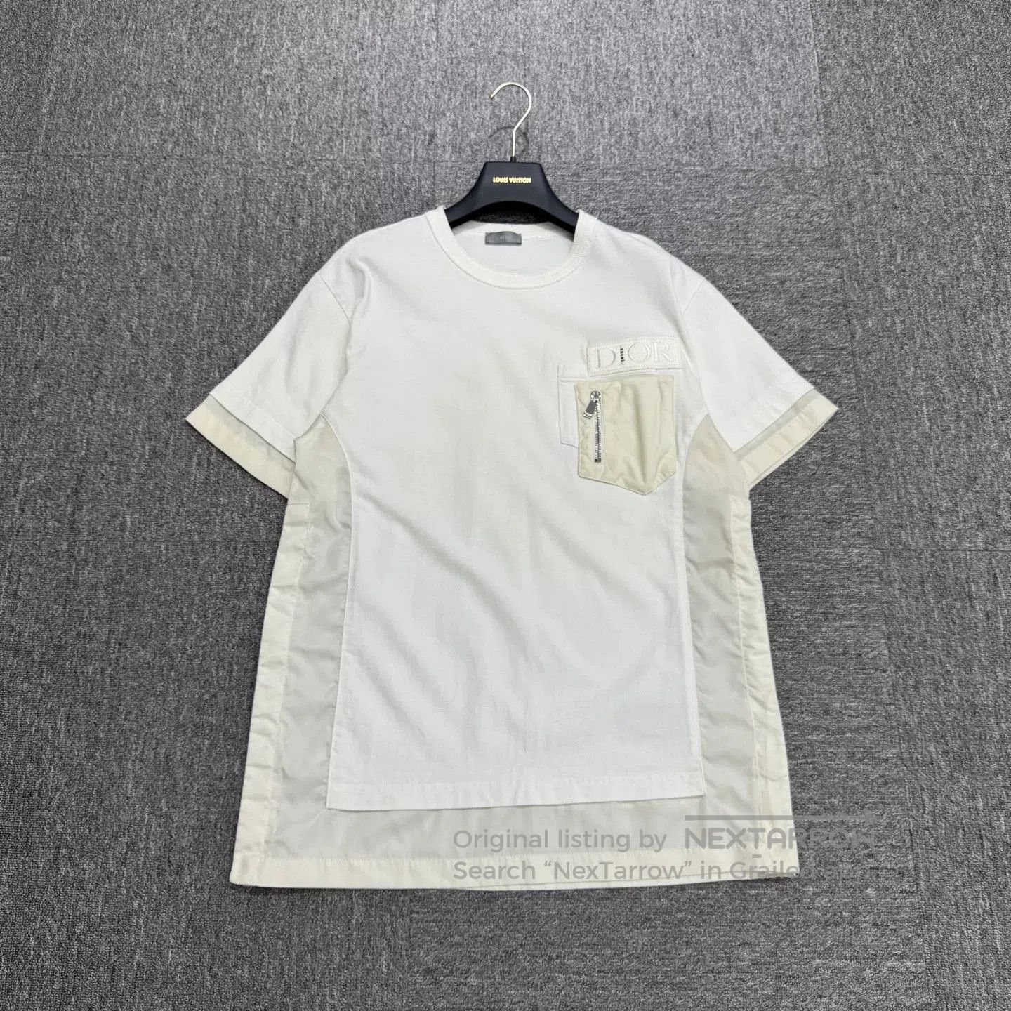 Sacai Dior sacai spliced short-sleeve top. Size US M / EU 48-50 / 2 - 1 Thumbnail