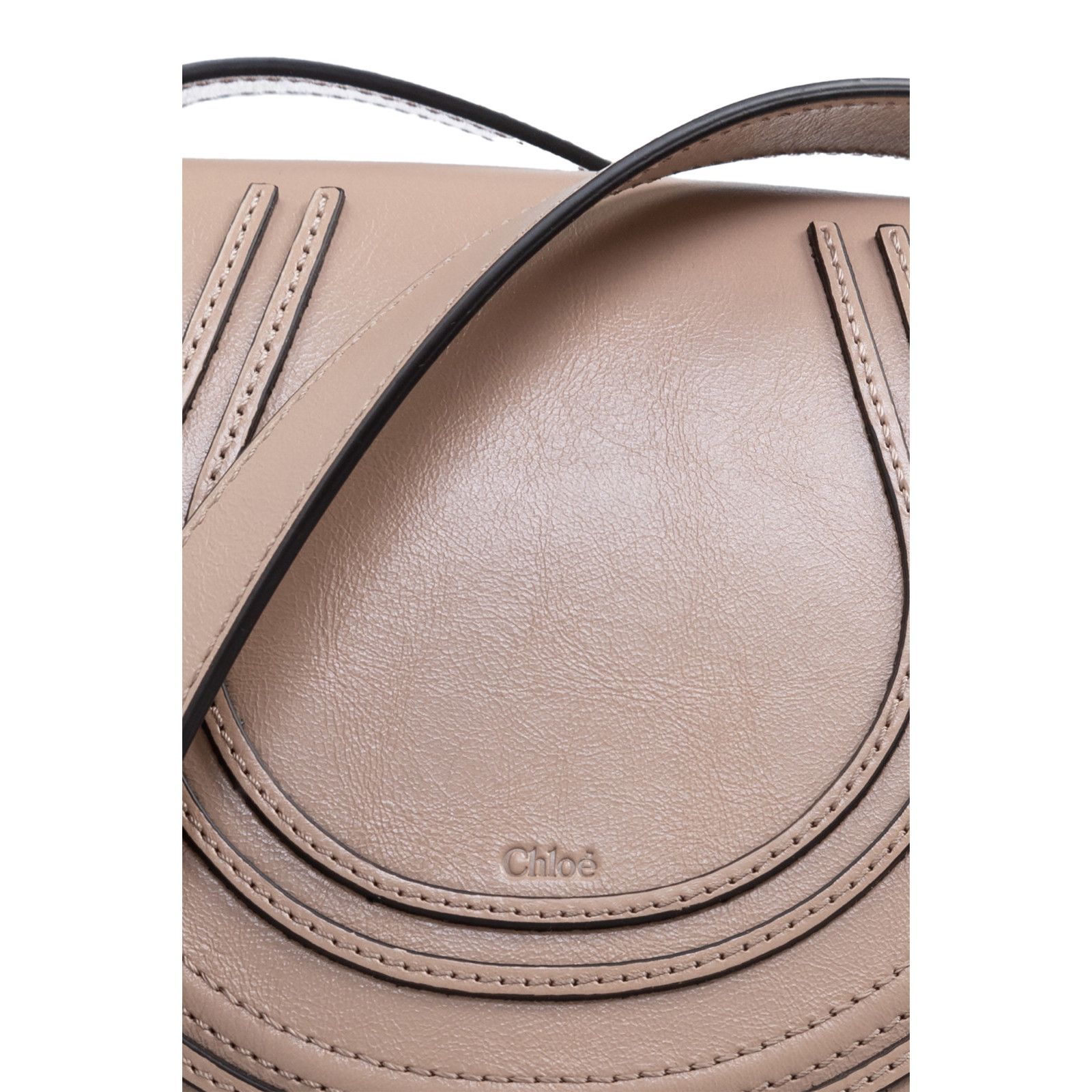 Chloe Chloe Small Saddle Deep Beige Grained Leather Shoulder Bag N Size ONE SIZE - 4 Thumbnail