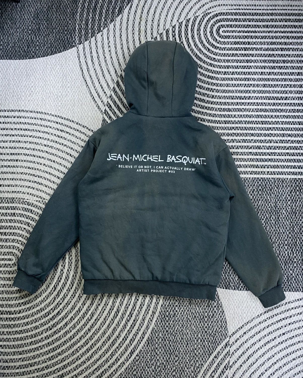 Jean-Michel Basquiat Vintage Jean Michel Basquiat Hooded Zipper Size US M / EU 48-50 / 2 - 2 Thumbnail