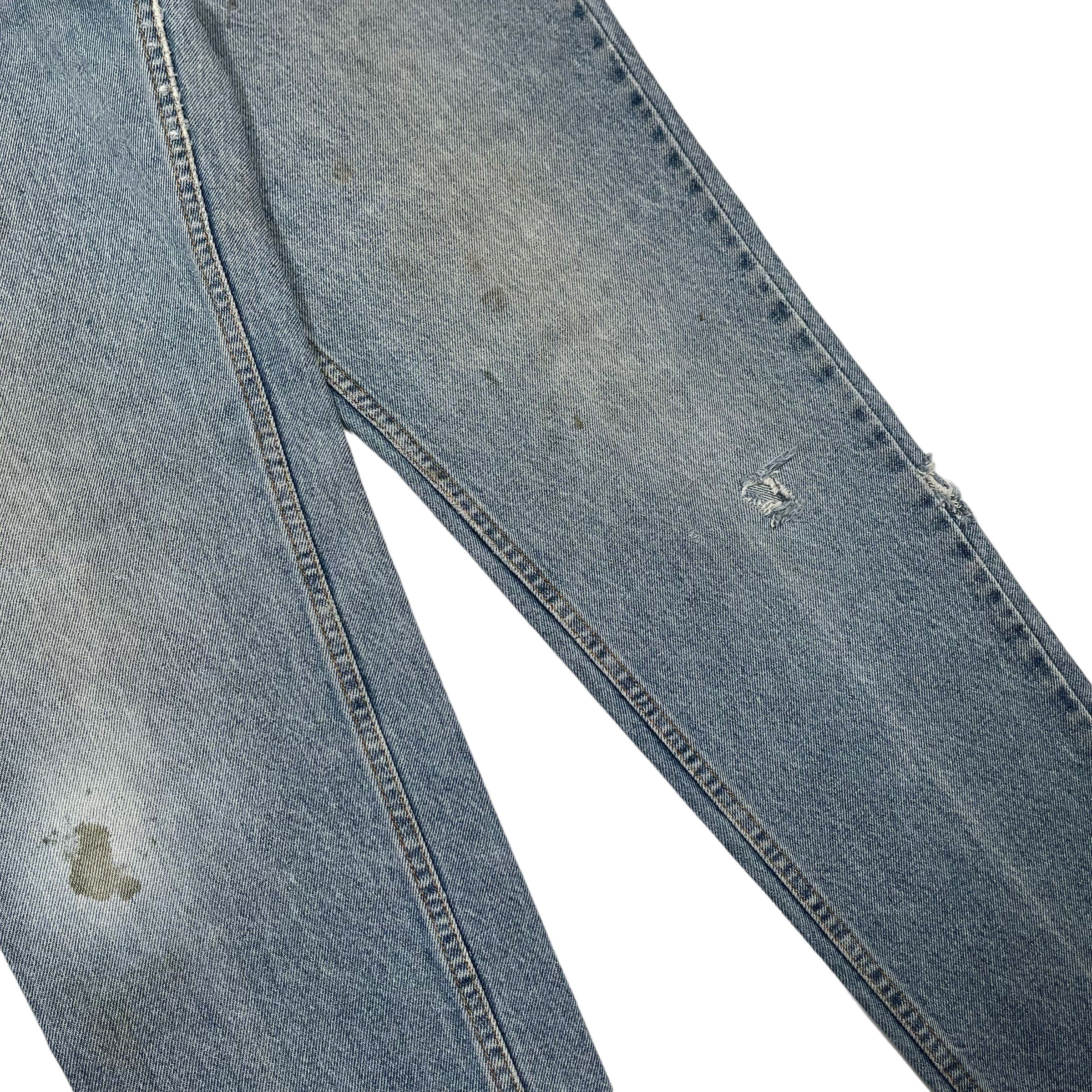Hedi Slimane × Levi's × Vintage Vintage 1970s Levis Orange Tab Washed Distressed Denim Jeans Size US 30 / EU 46 - 8 Thumbnail