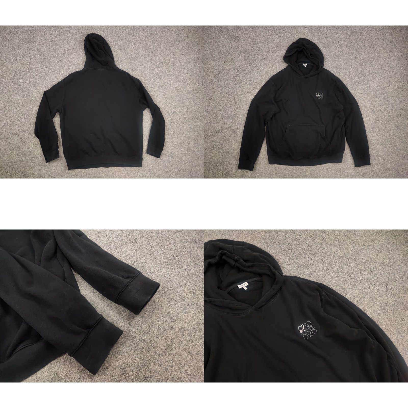 Loewe Loewe mini classic logo black oversized authentic hoodie Size US XL / EU 56 / 4 - 8 Thumbnail