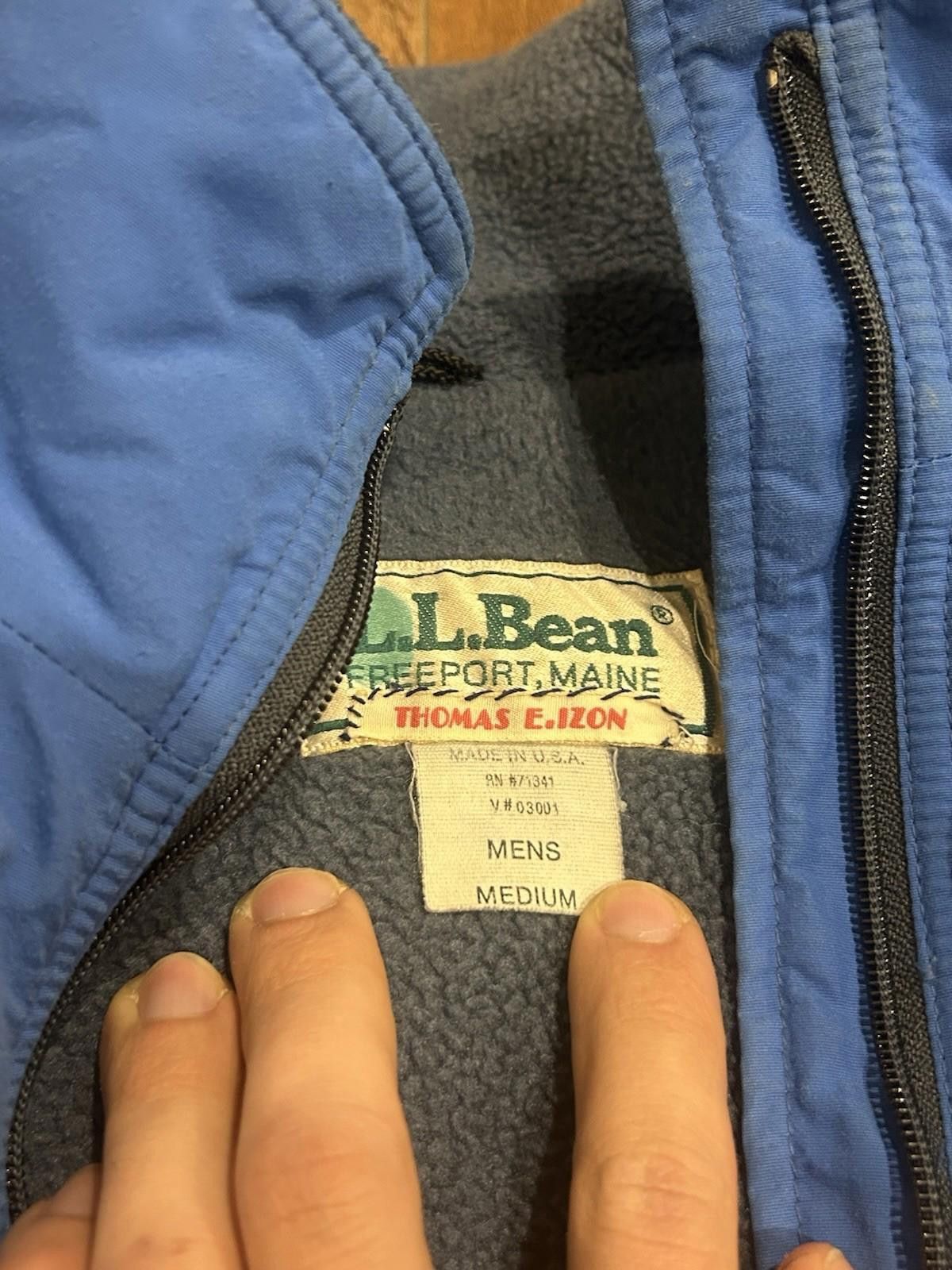L.L. Bean VTG 90s LL Bean Jacket Warm Up Fleece Lined Crop Fit Mens M Size US M / EU 48-50 / 2 - 2 Thumbnail