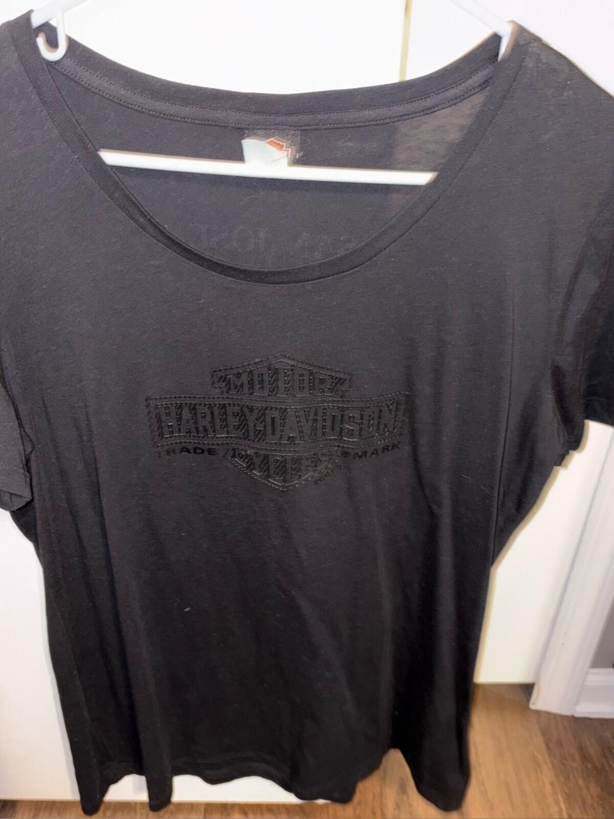 Harley Davidson Harley-Davidson San Jose CA Black on Black Logo Tee Size XL / US 12-14 / IT 48-50 - 1 Thumbnail