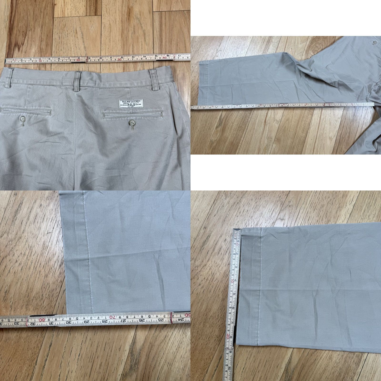 Polo Ralph Lauren VTG Polo Ralph Lauren Prospect Pants Mens 32x30 Khaki Chino Dress Straight Relaxed Beige Straight Pants Mens 32 Size US XS / EU 42 / 0 - 8 Thumbnail