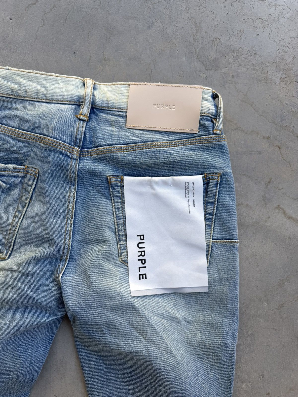 Purple Brand Purple Brand P001 Skinny Basalt Jeans Light Indigo 28 Waist Size US 28 / EU 44 - 8 Thumbnail