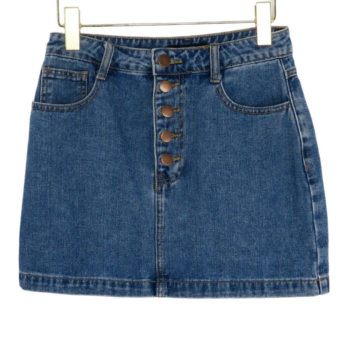 Forever 21 Forever 21 Rainbow Pocket Button Down Denim Skirt Small Size 27" / US 4 / IT 40 - 3 Thumbnail